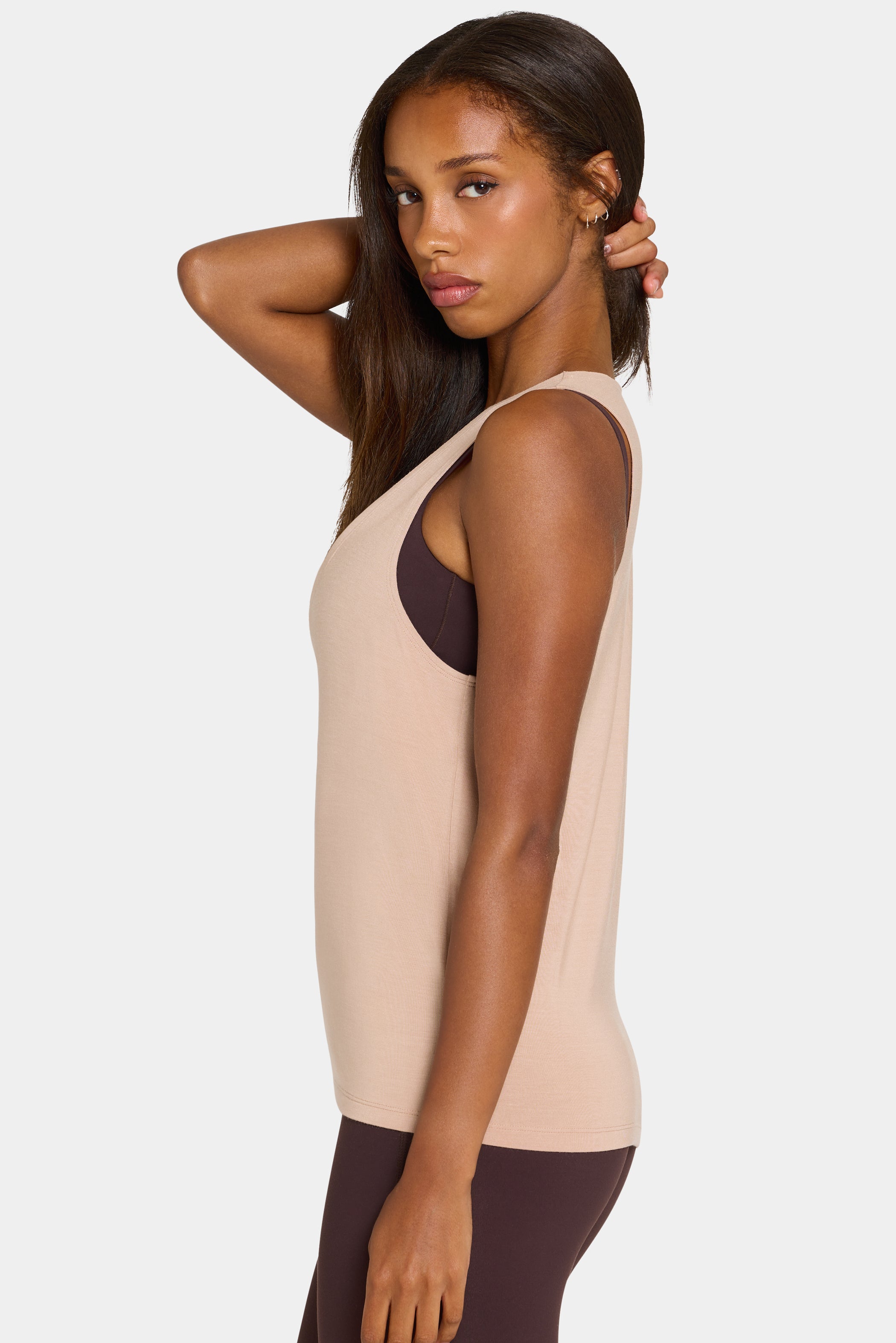 ButterCloud™ Slouchy Tank Top in Oatmeal