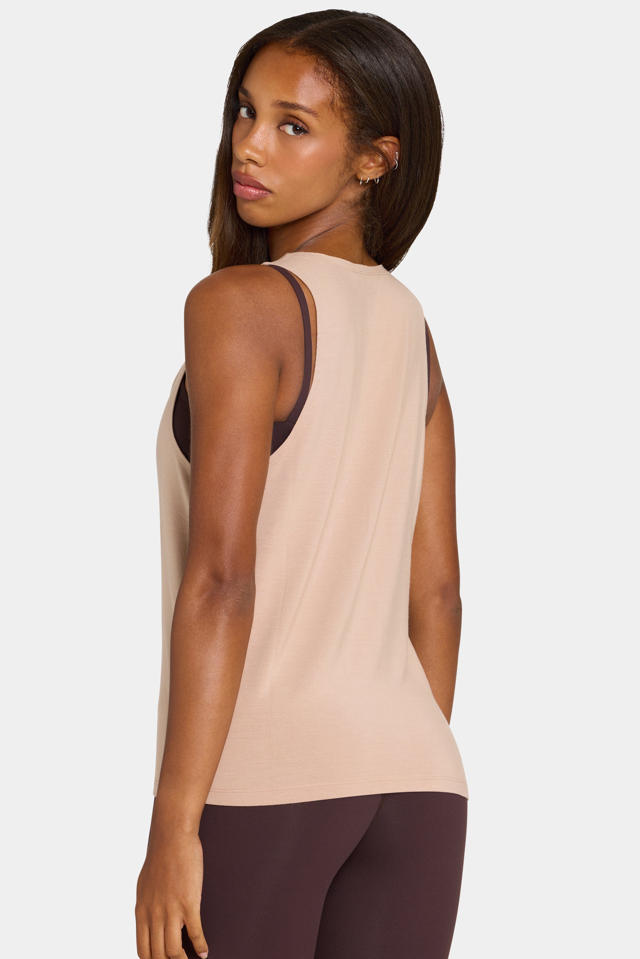 ButterCloud™ Slouchy Tank Top in Oatmeal