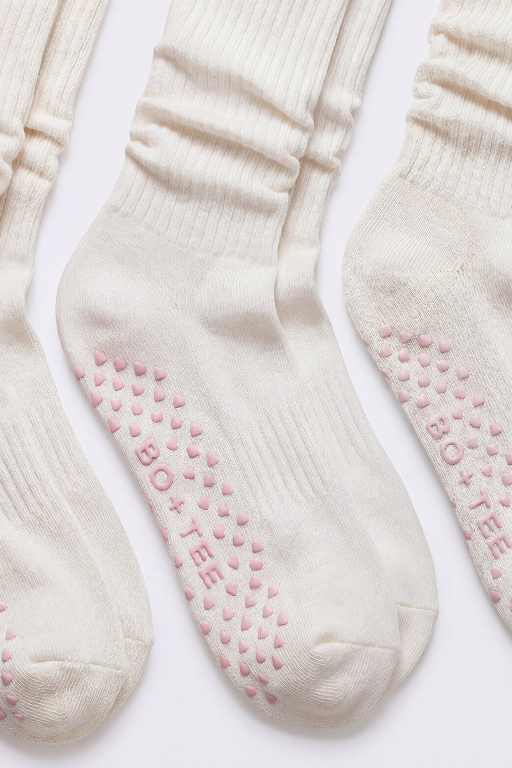 Pilates 3-Pack Socks Bundle in Coconut - 2