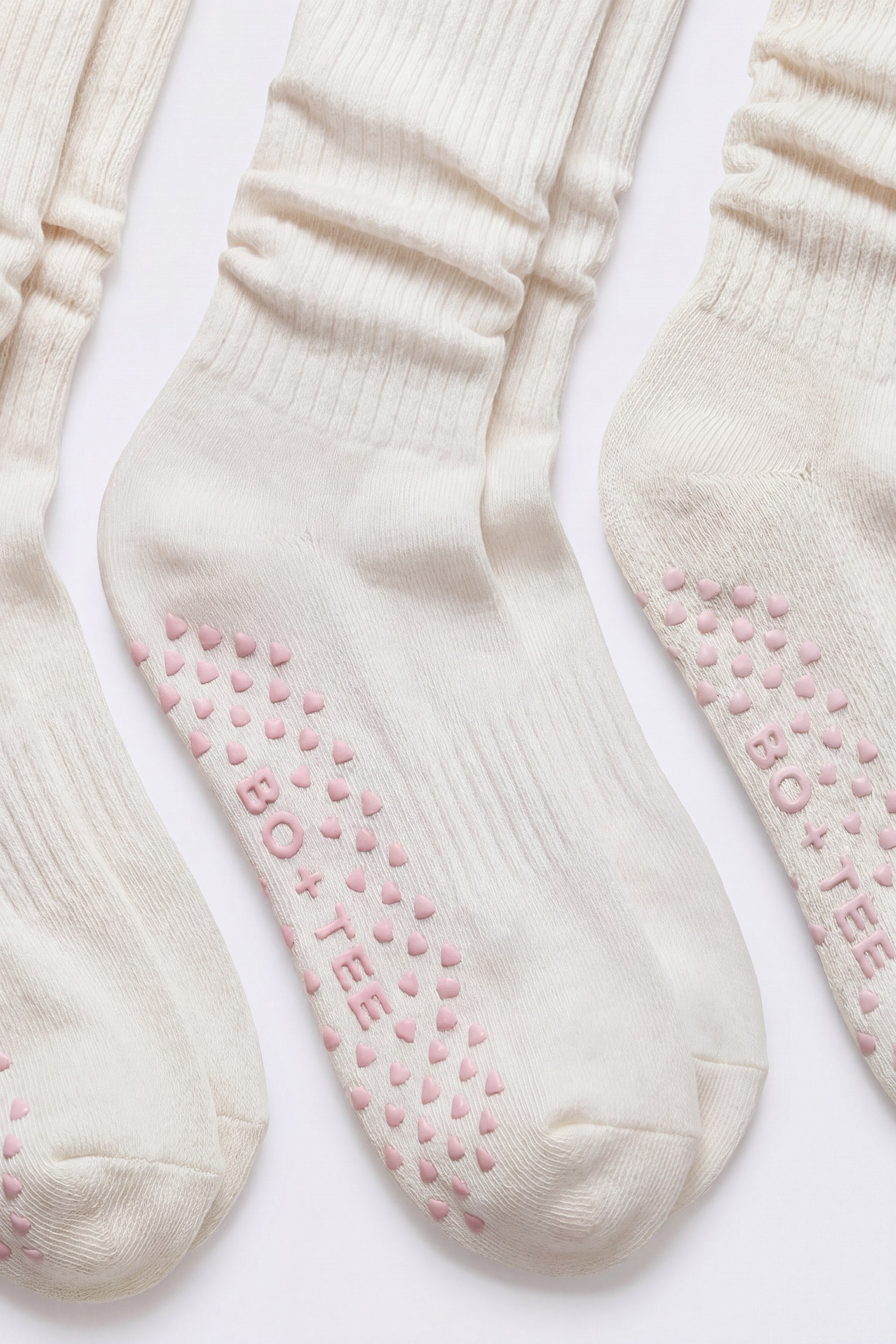 Pilates 3-Pack Socks Bundle in Coconut - 2