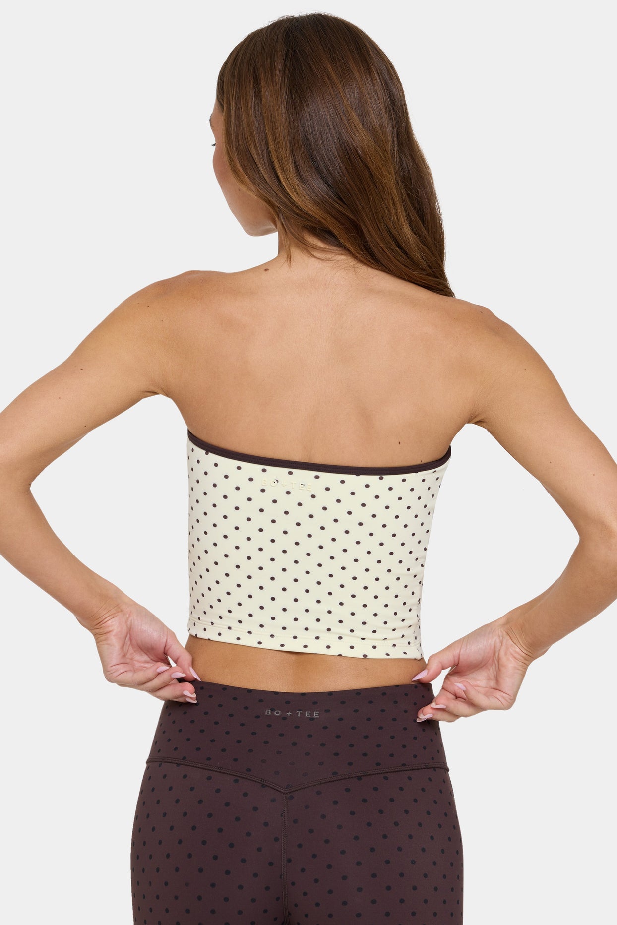 Soft Active Bandeau Top in Cookie Butter - 4
