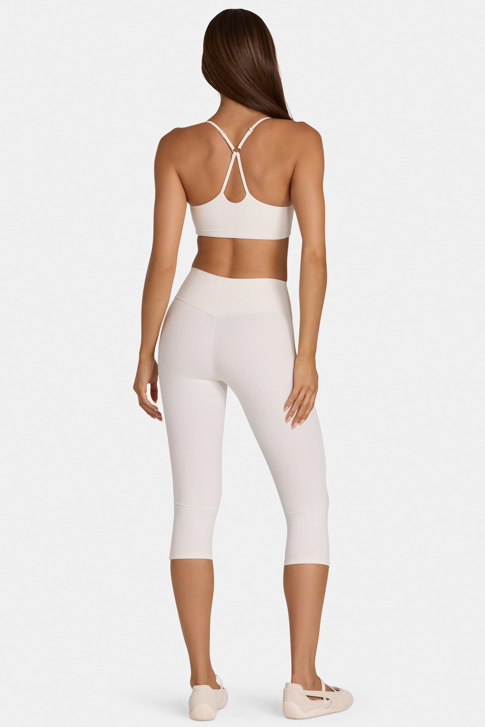 Soft Active Capri Leggings in Coconut - 2