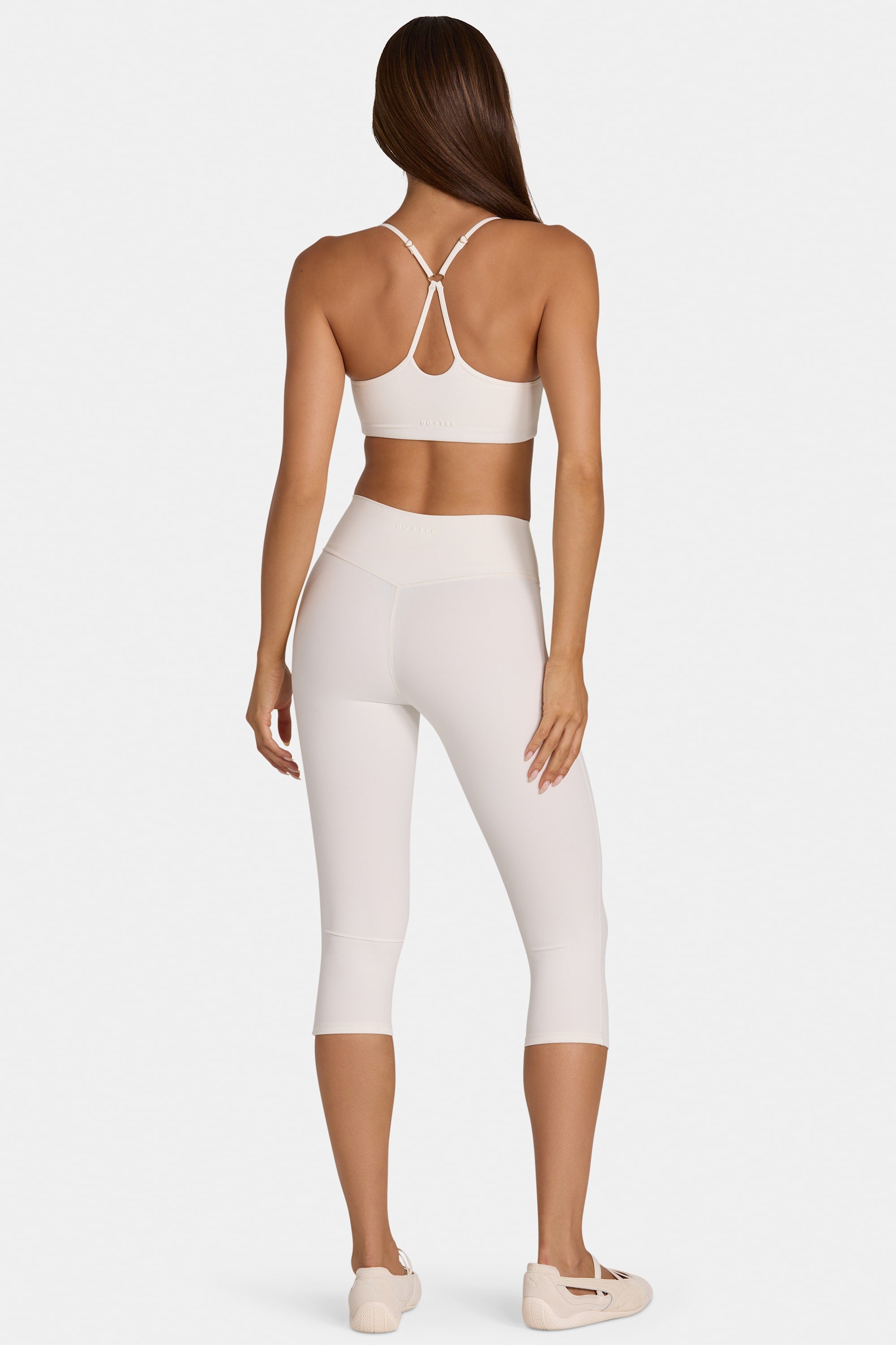 Soft Active Capri Leggings in Coconut - 2