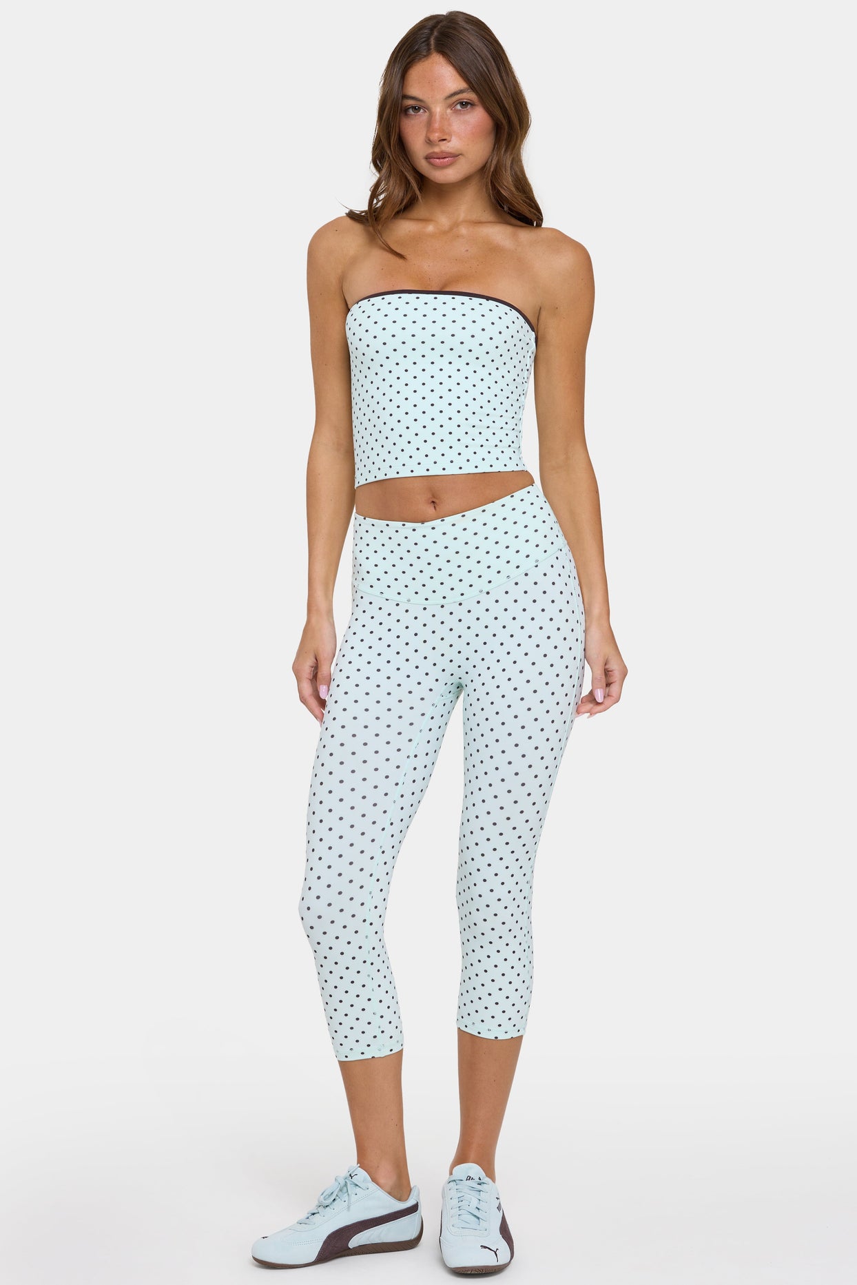 Soft Active Capri Leggings in Mint Chip - 6