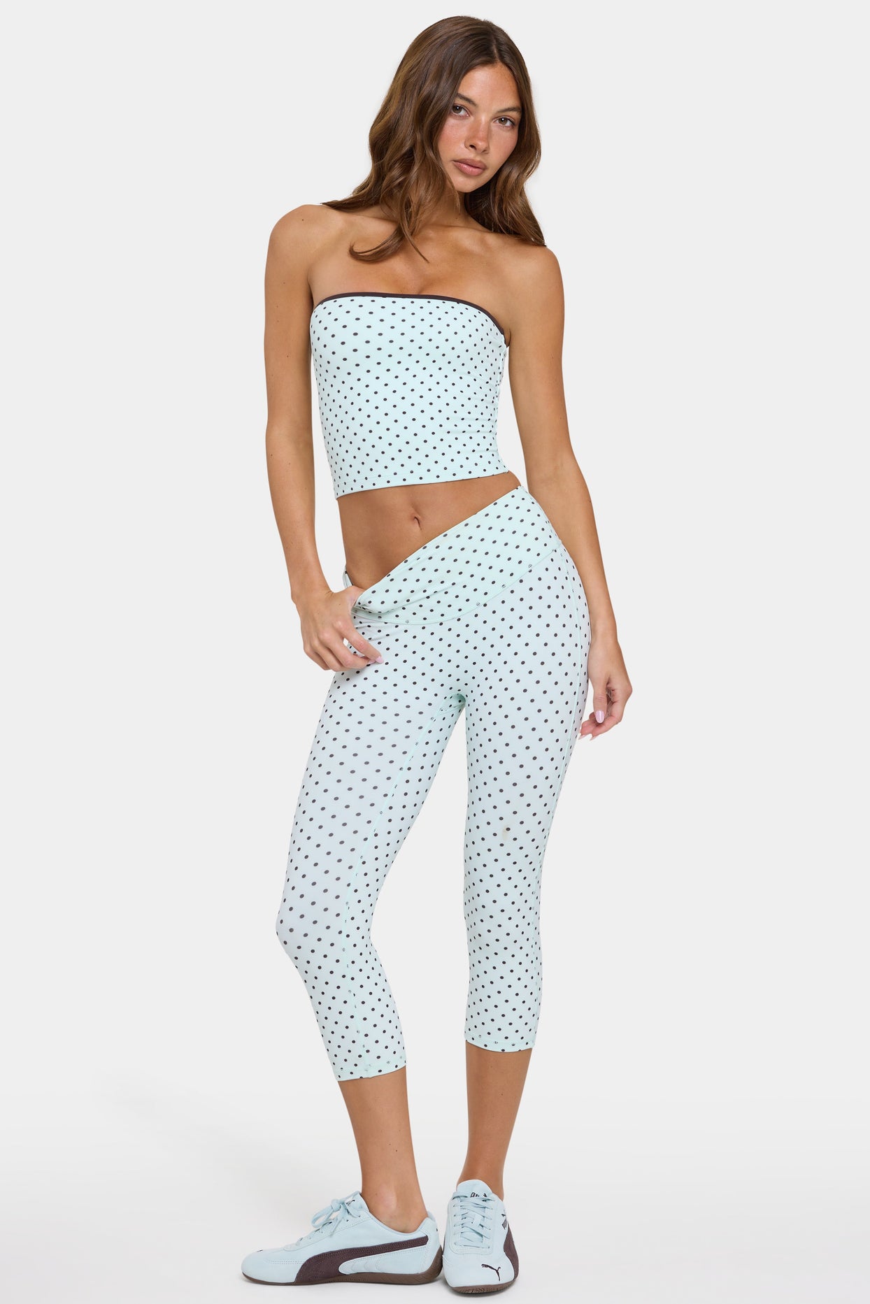 Soft Active Capri Leggings in Mint Chip - 5