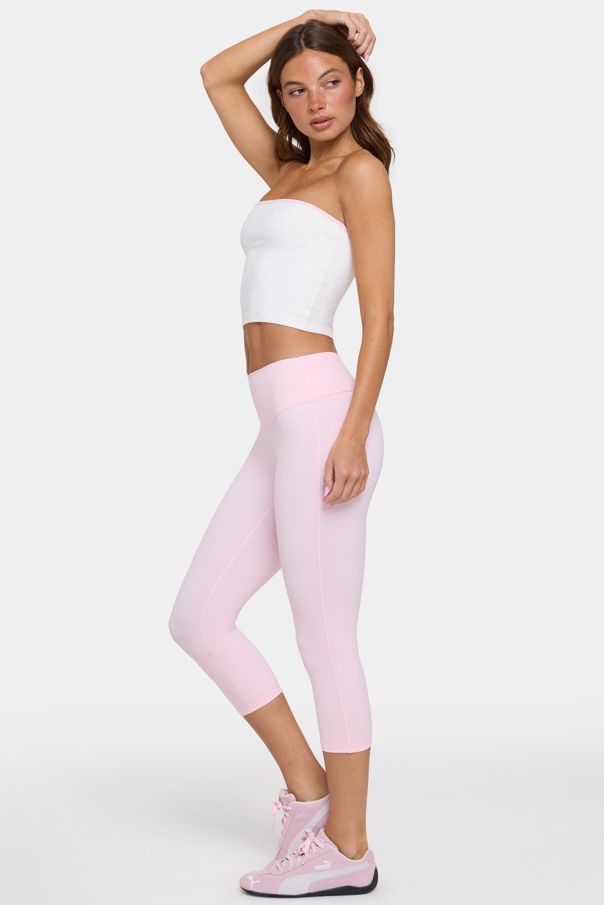 Soft Active Capri Leggings in Sorbet - 4