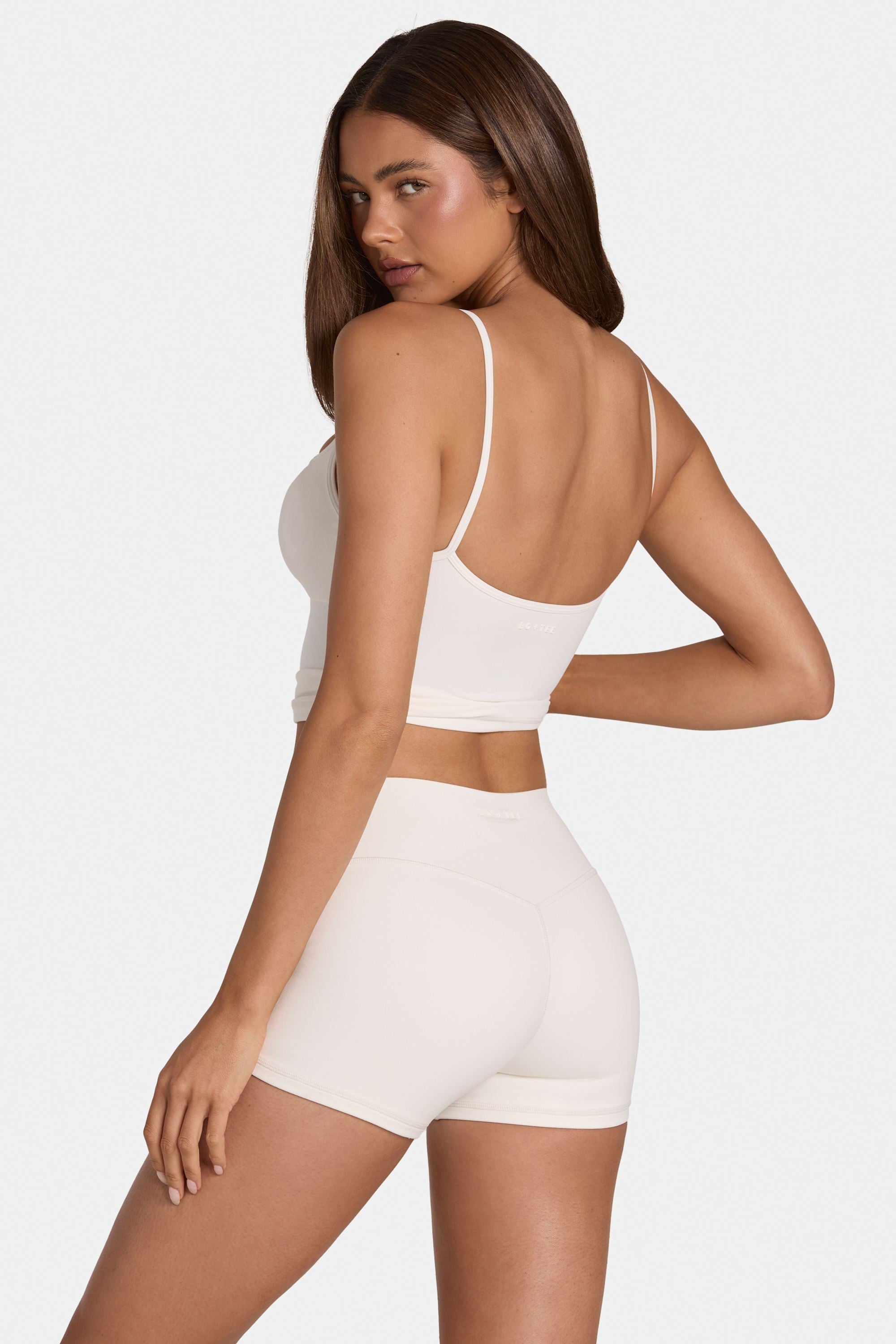 Soft Active Mini Shorts in Coconut - 2