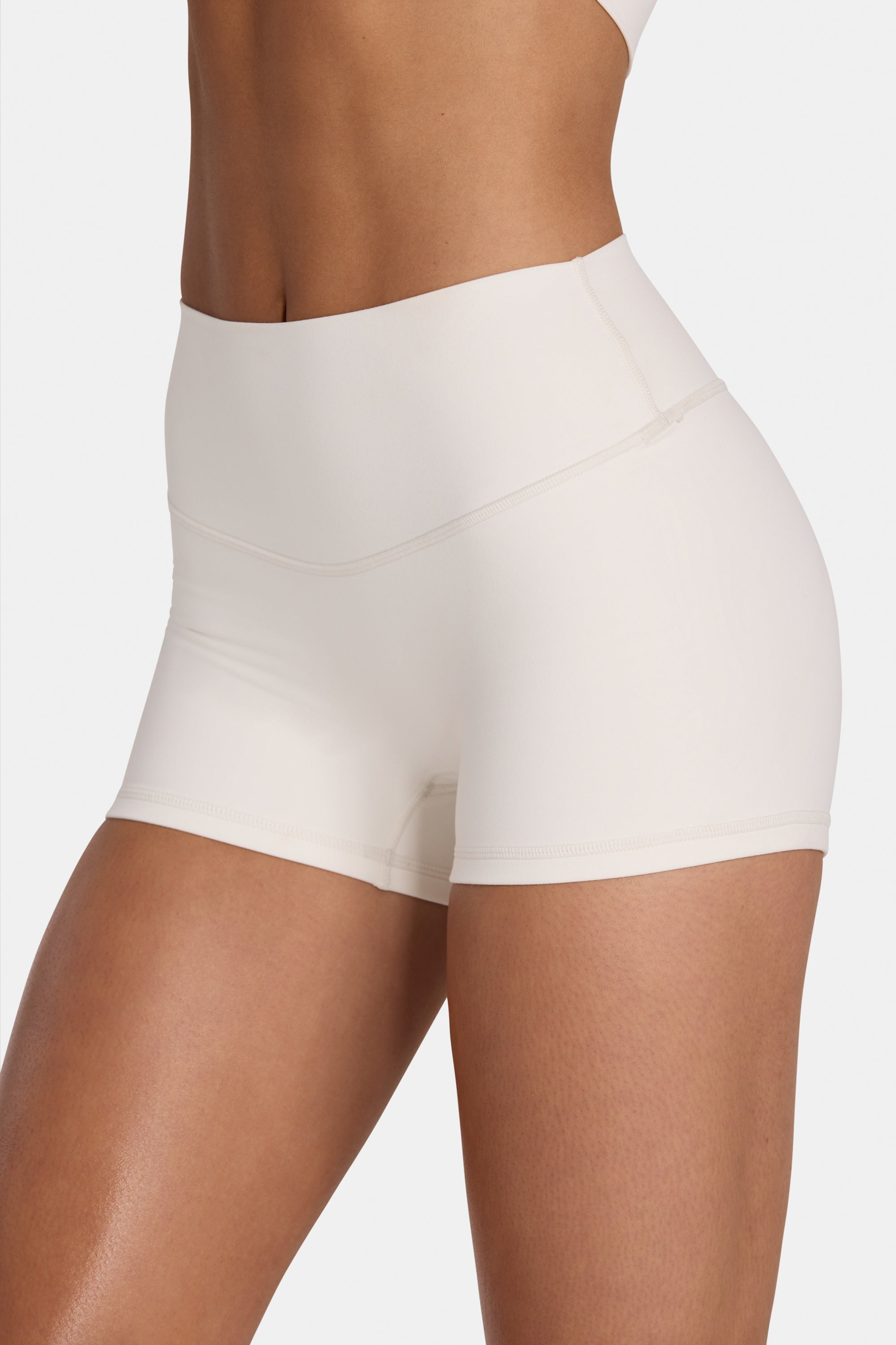 Soft Active Mini Shorts in Coconut