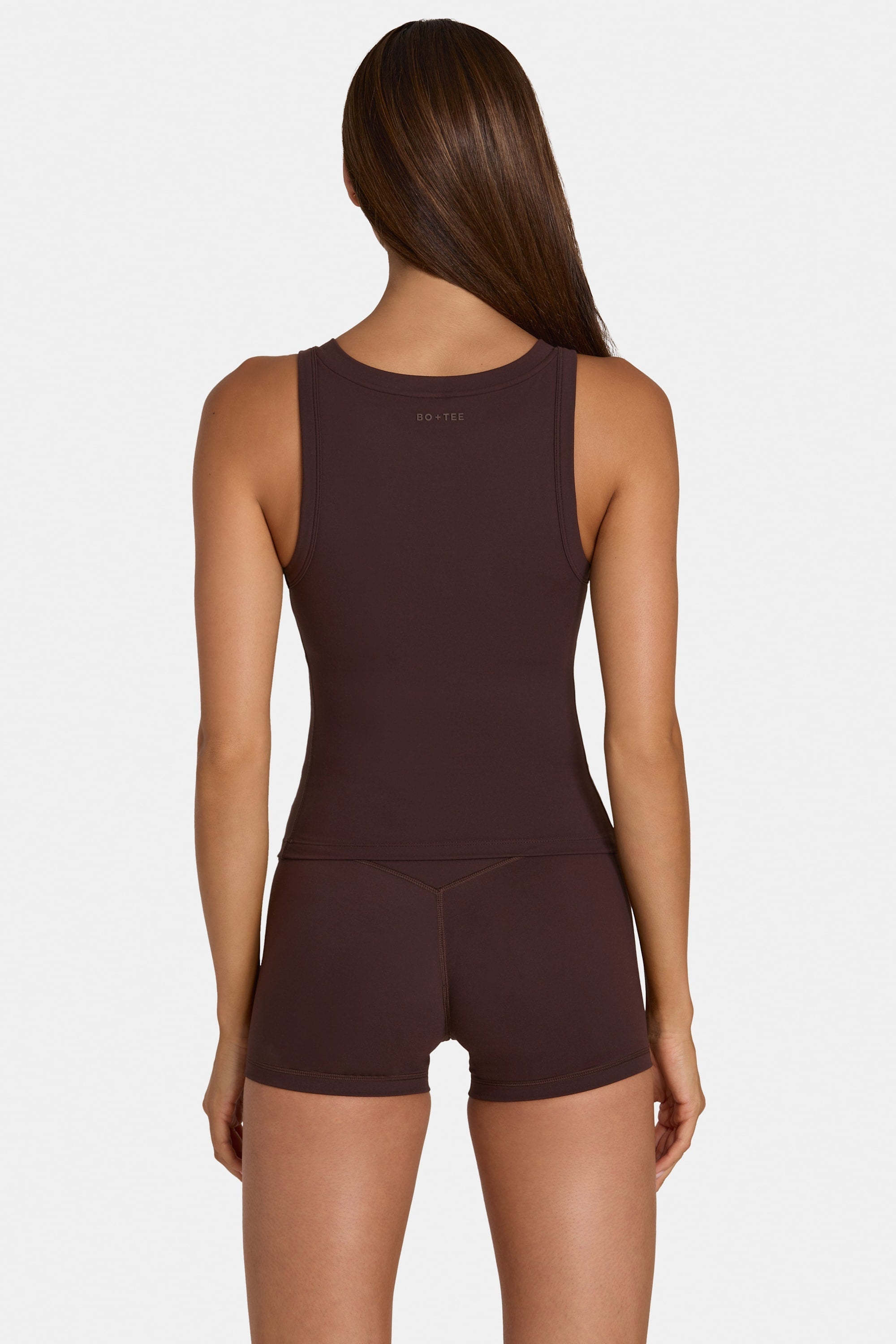 Soft Active Mini Shorts in Espresso - 2