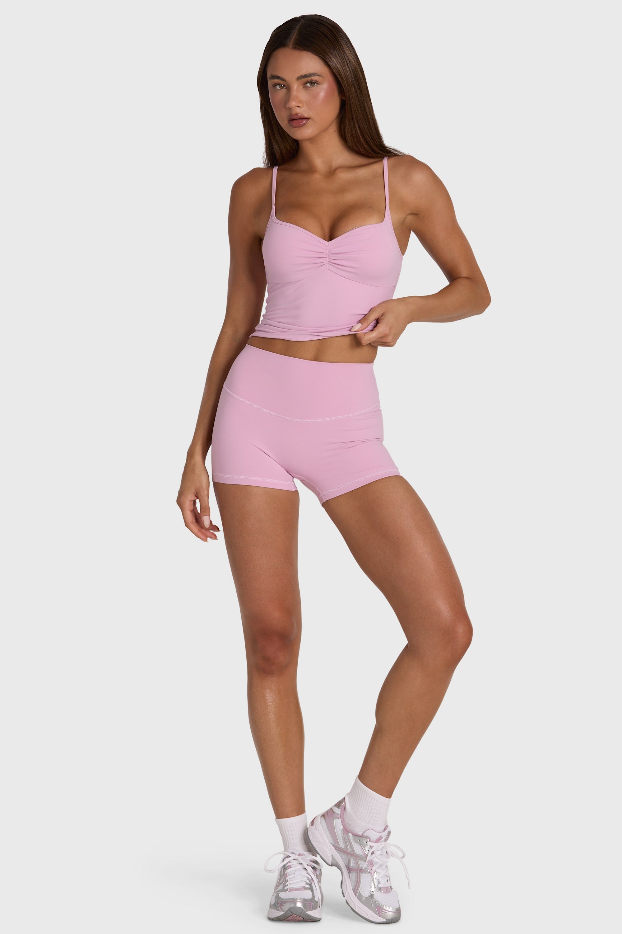 Soft Active Mini Shorts in Sweet Pink - 1