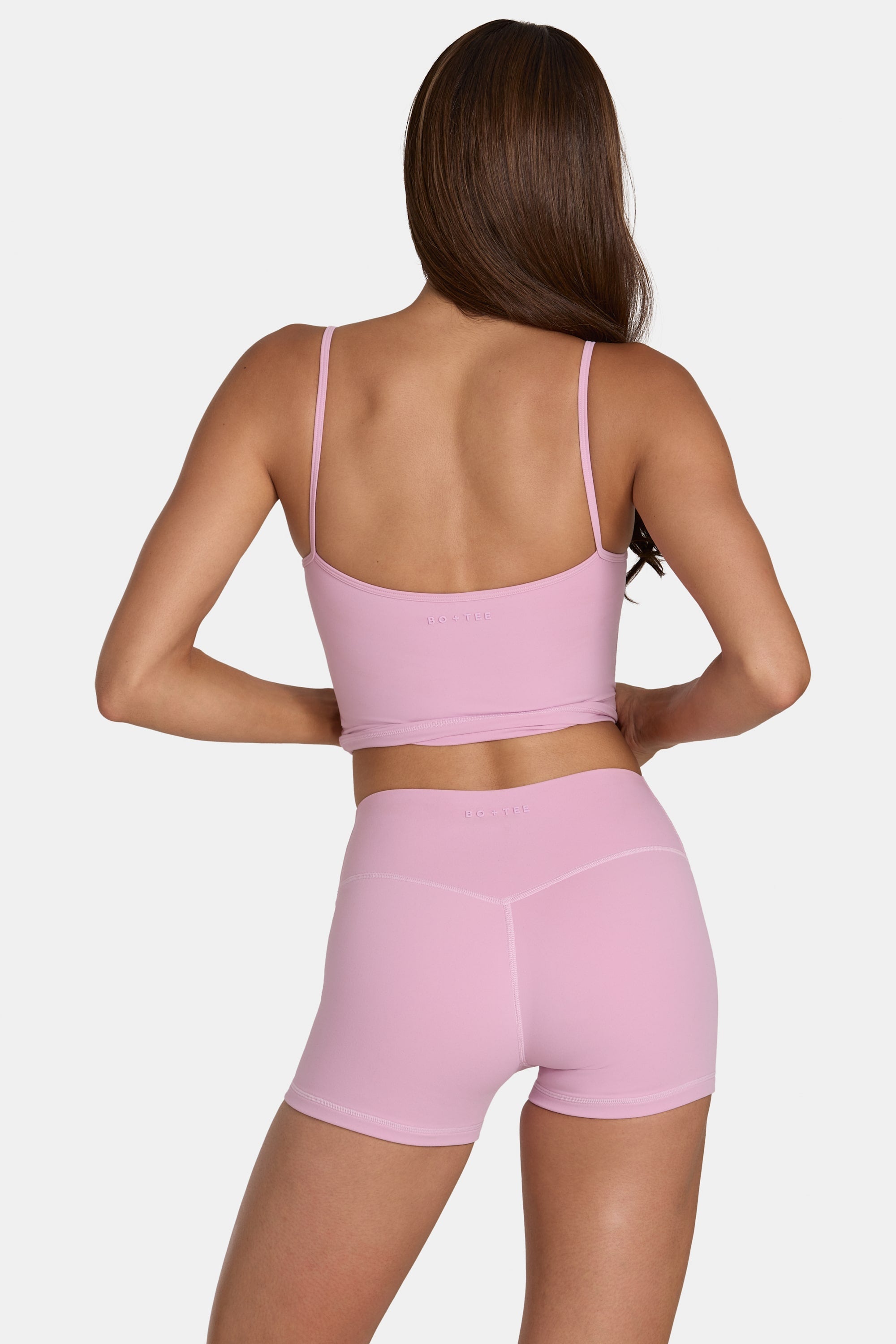 Soft Active Mini Shorts in Sweet Pink - 2