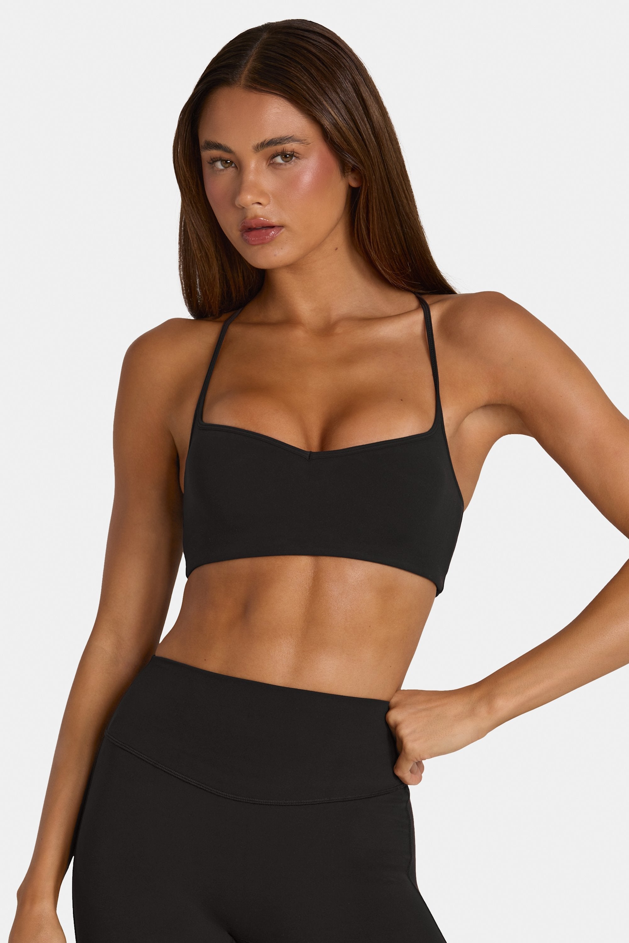 Soft Active Low-Impact Sports Bra in Black - 1
