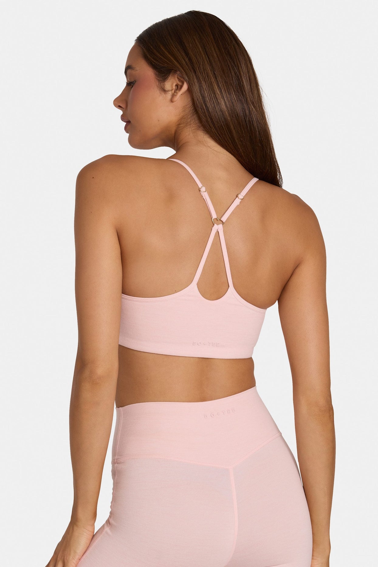 Soft Active Low-Impact Sports Bra in Blush Marl - 2