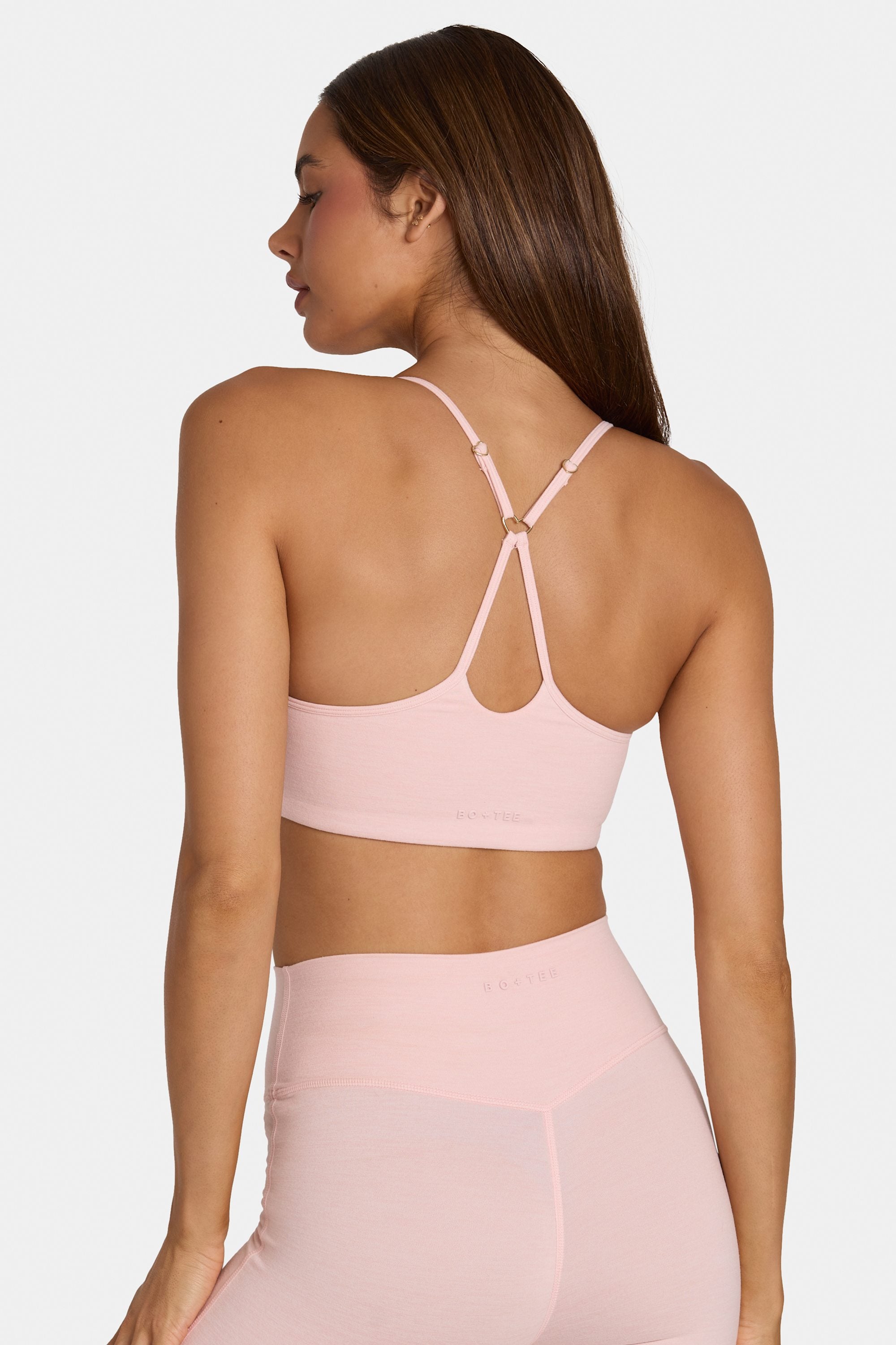 Soft Active Low-Impact Sports Bra in Blush Marl - 2