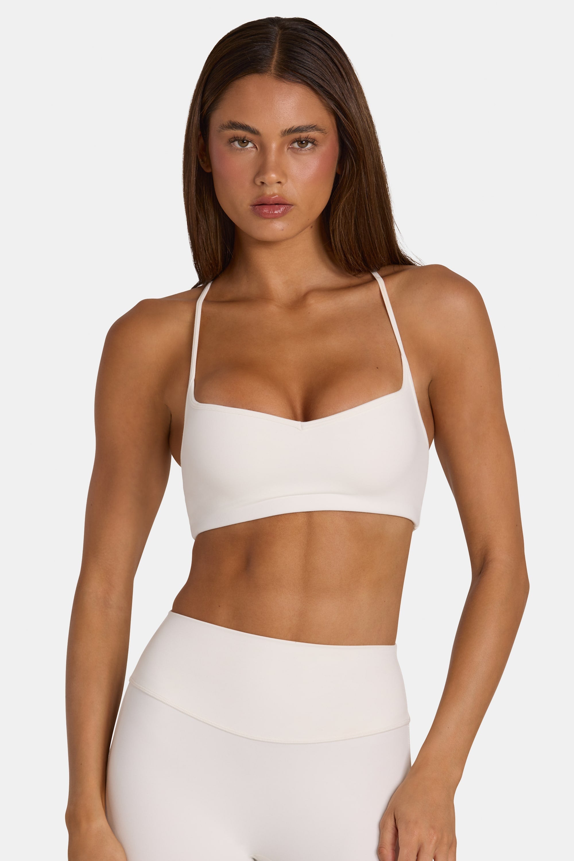 Soft Active Low-Impact Sports Bra in Coconut - 1