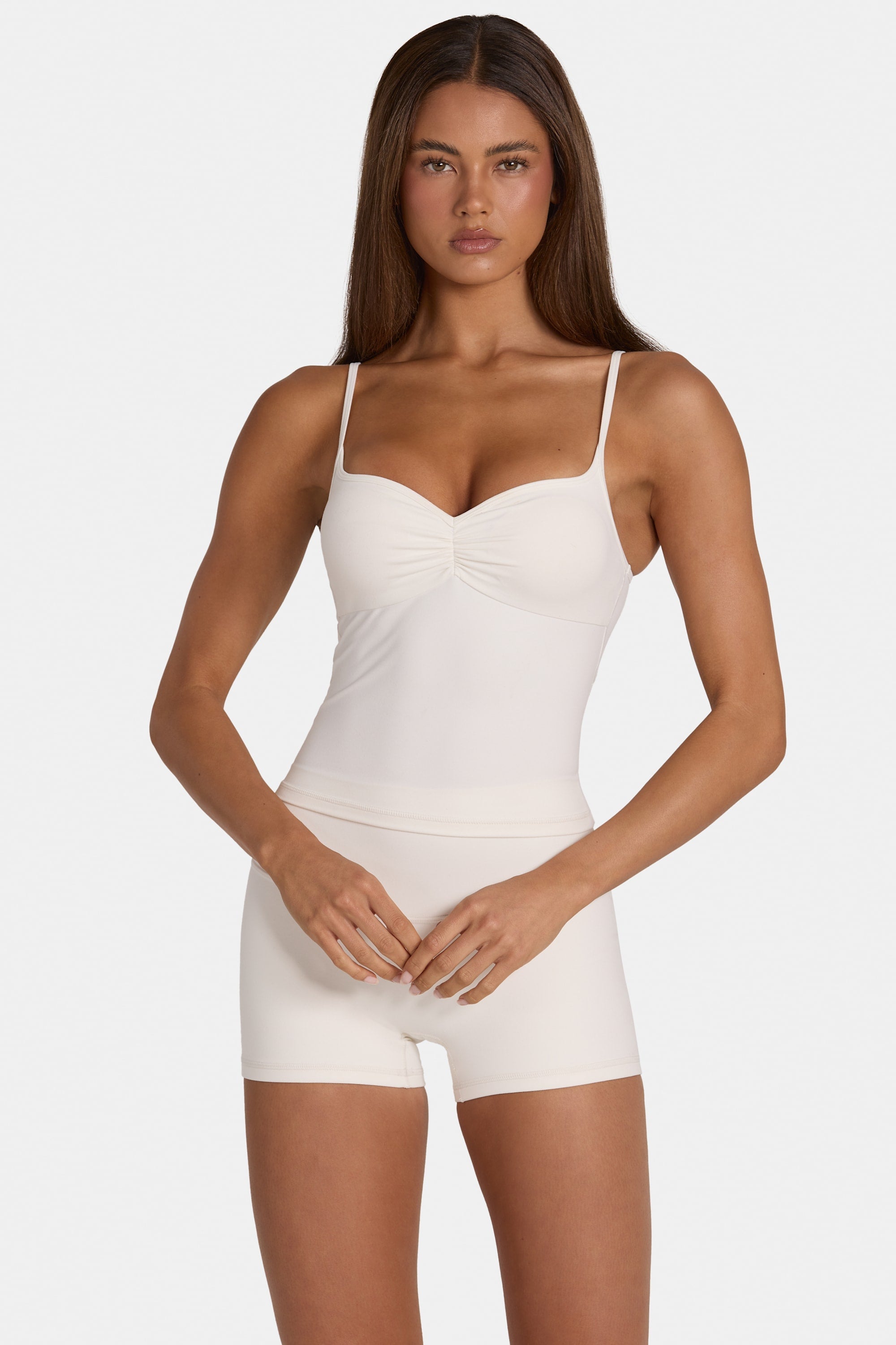 Soft Active Tank Top in Coconut - 1