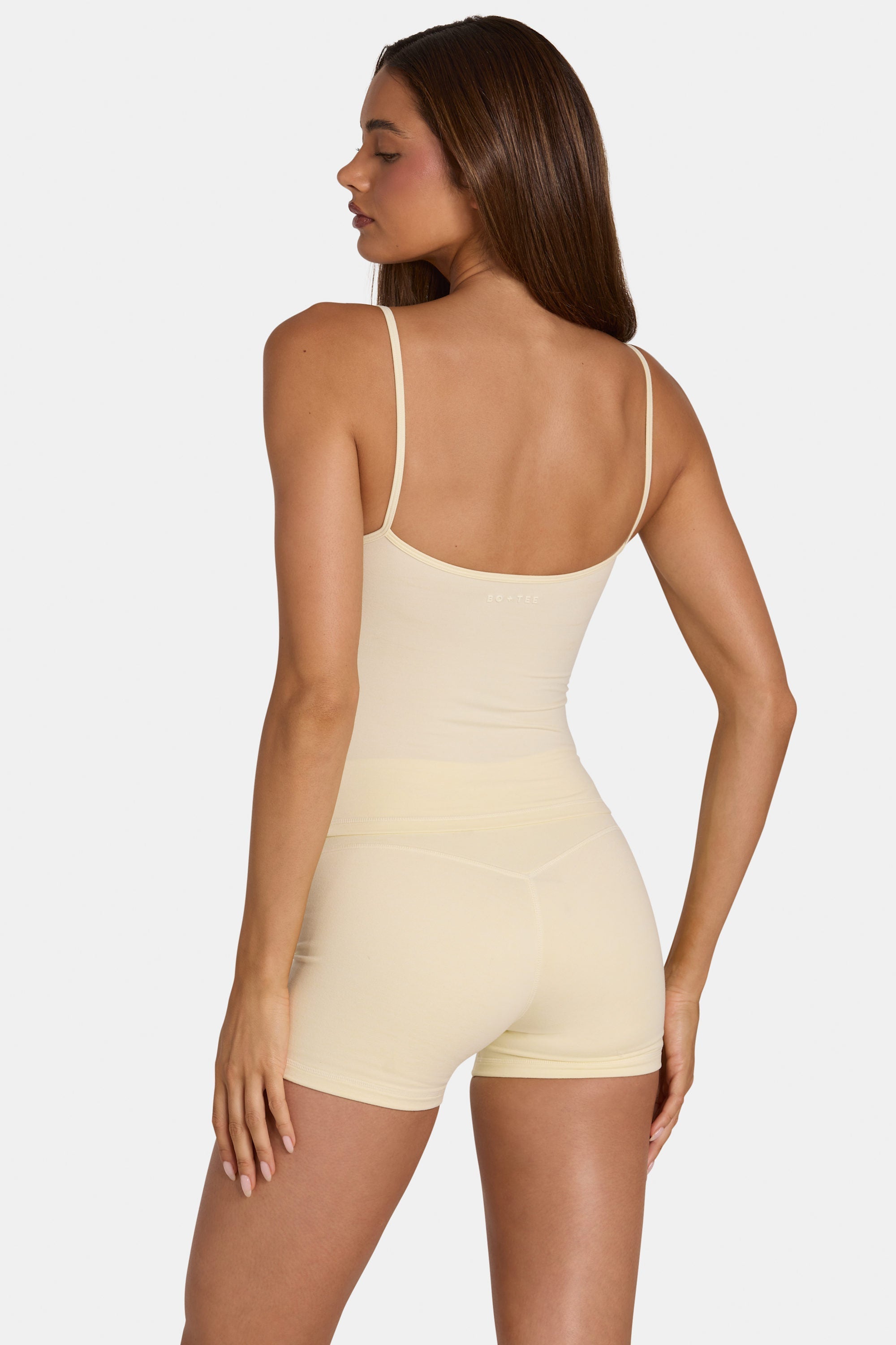 Soft Active Tank Top in Lemon Marl - 2