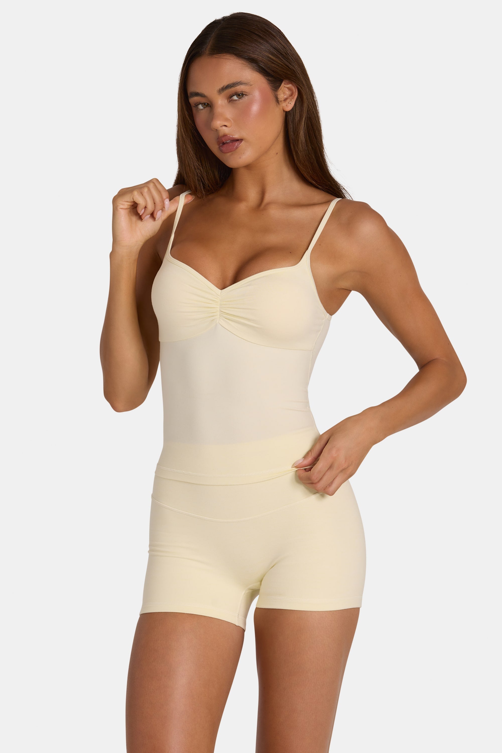 Soft Active Tank Top in Lemon Marl - 1