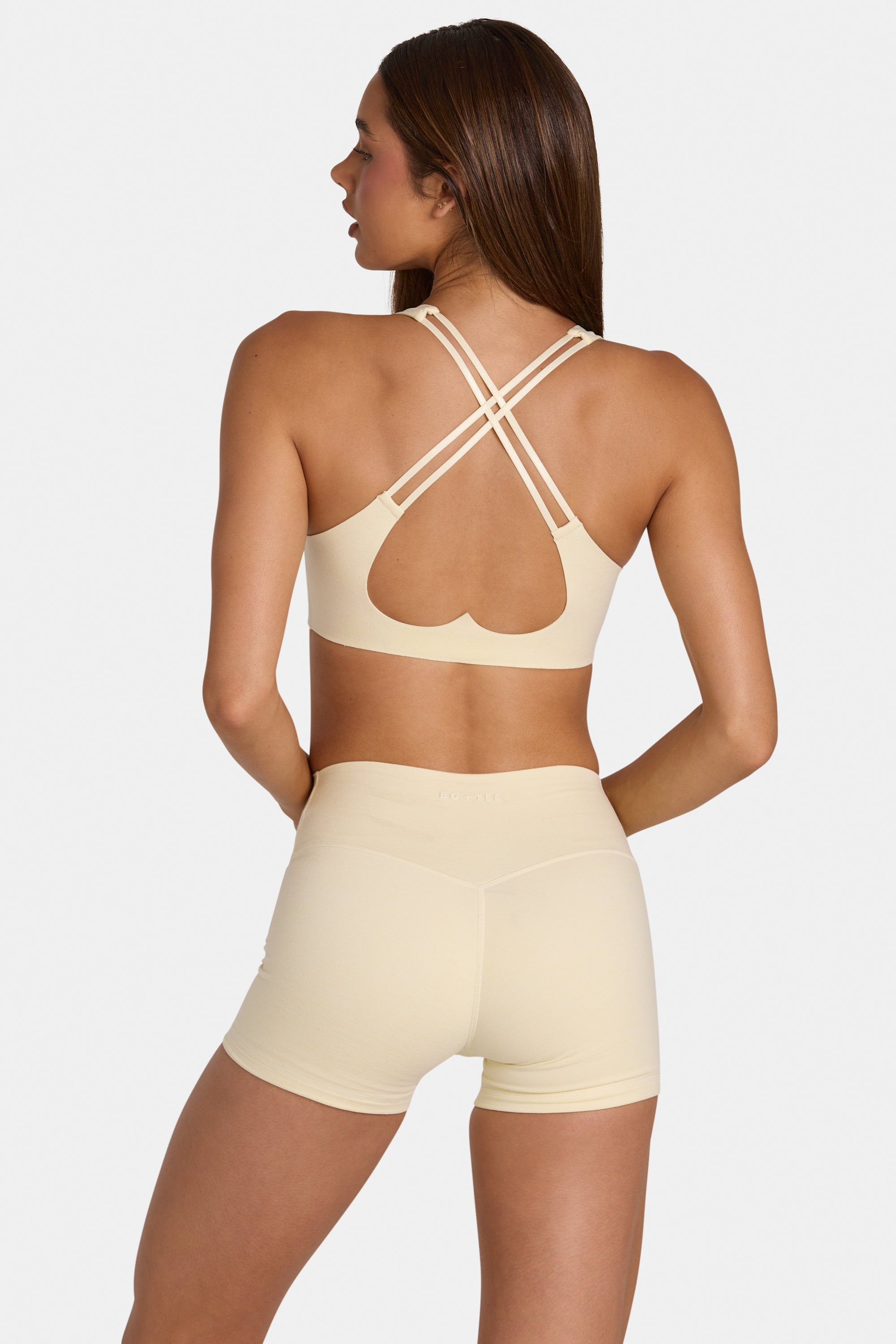 Soft Active Low-Impact Sports Bra in Lemon Marl - 1