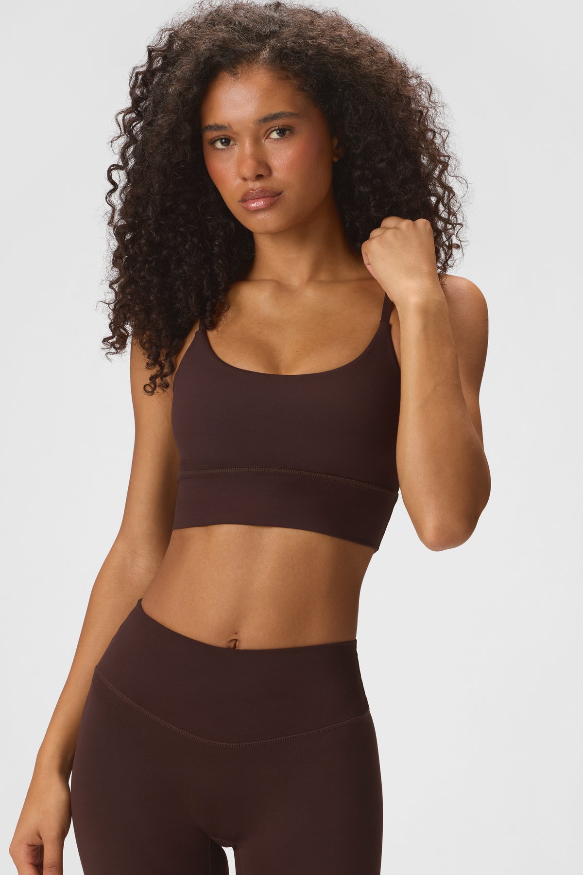 ⁣⁢Soft Active حمالة صدر رياضية بدعم عالي بلون إسبريسو⁤⁣