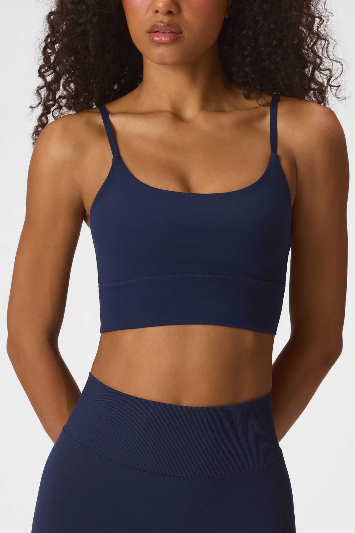 Soft Active High-Impact Sports Bra in Midnight Navy