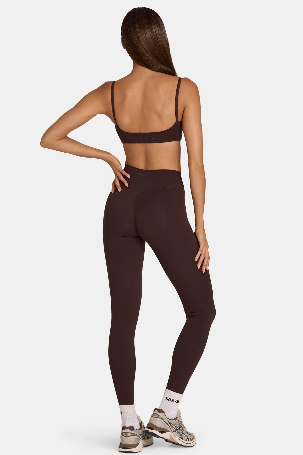 Soft Active Full-Length Leggings in Espresso - 2