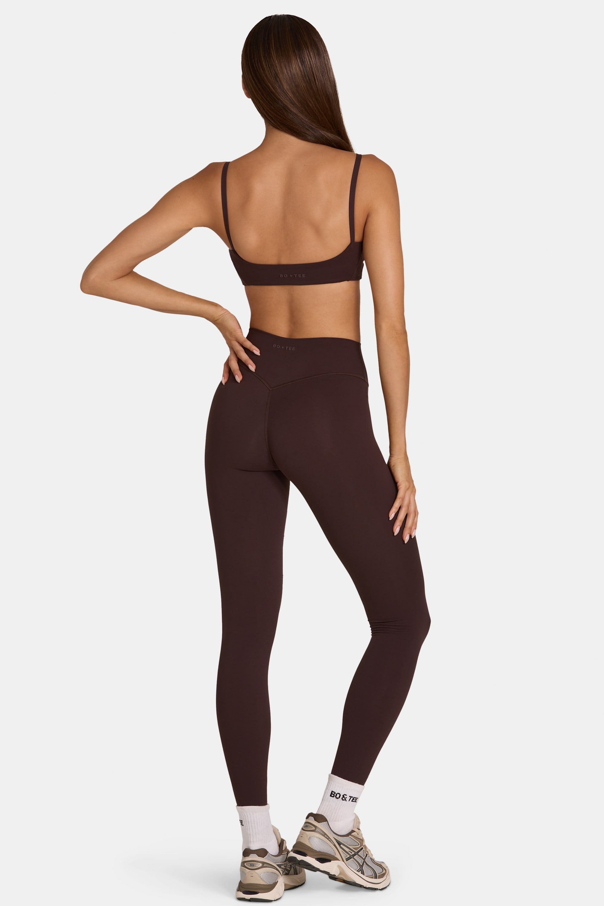 Soft Active Full-Length Leggings in Espresso - 2