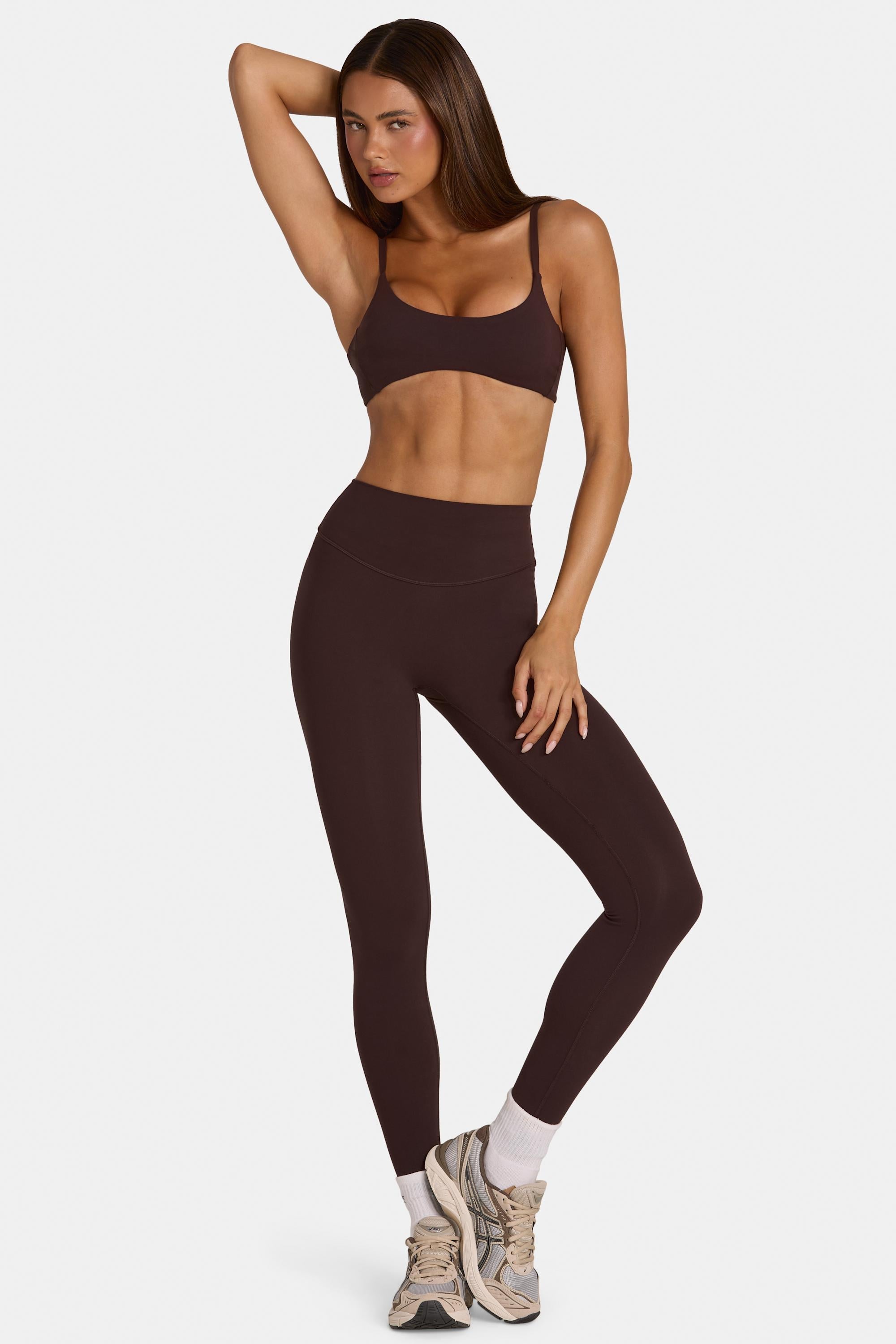 Soft Active Full-Length Leggings in Espresso - 1