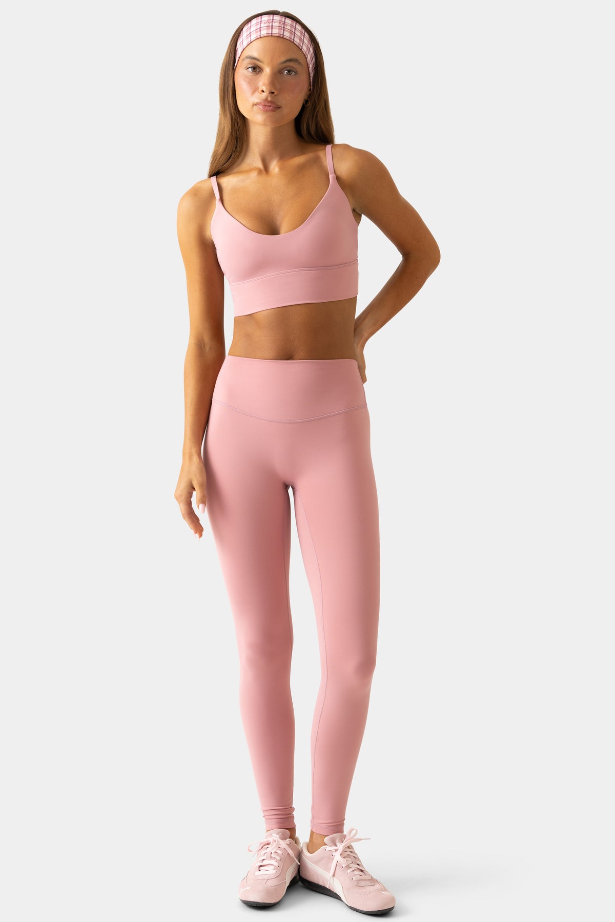Soft Active Full-Length Leggings in Berry