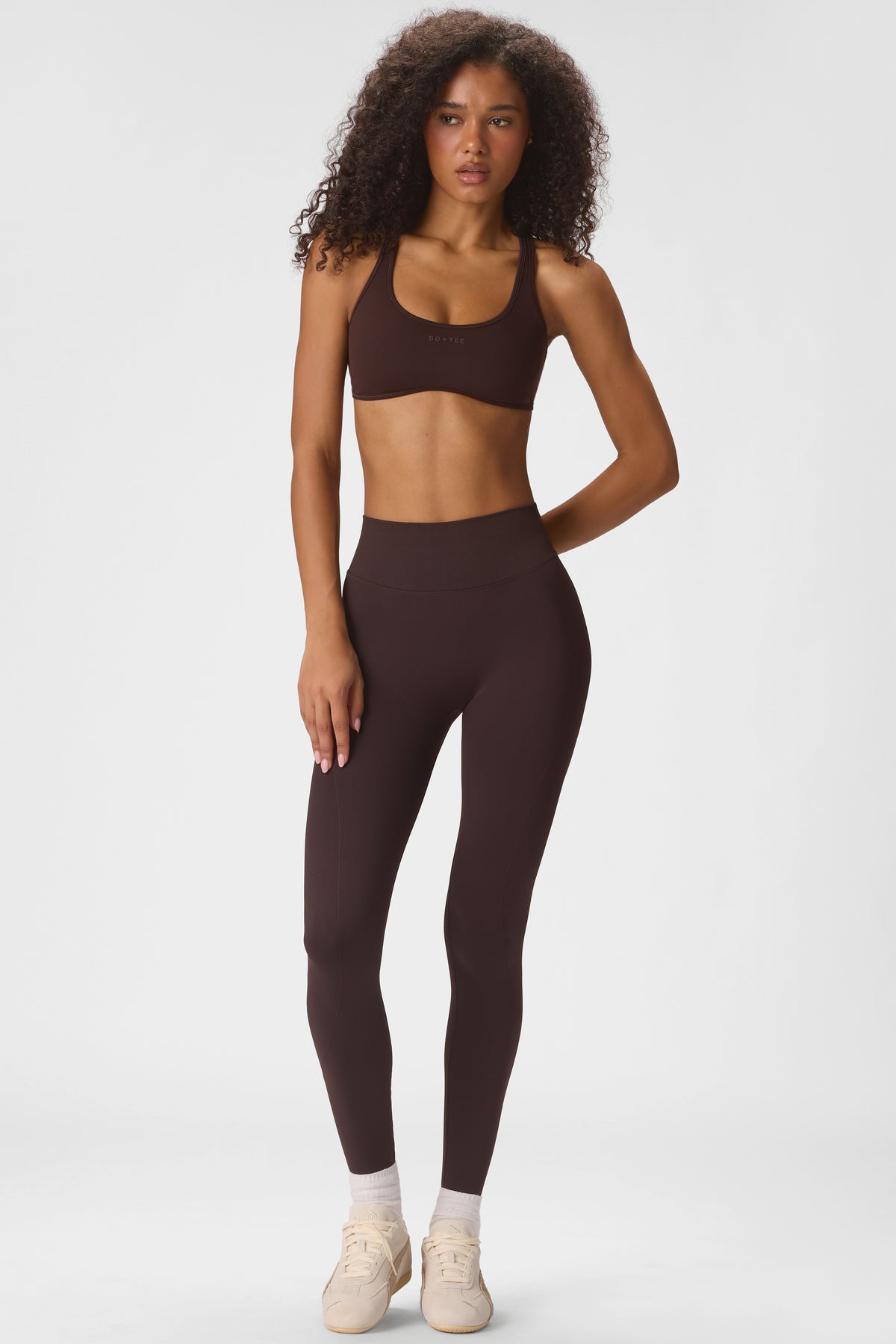 ⁣⁢حمالة صدر رياضية Soft Active بدعم منخفض بلون إسبريسو⁤⁣