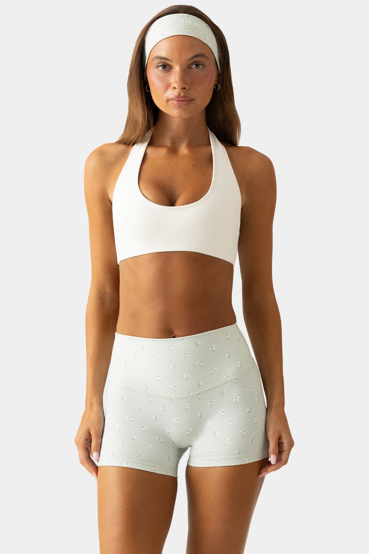 Soft Active Reversible Sports Bra in Matcha Meadow - 1