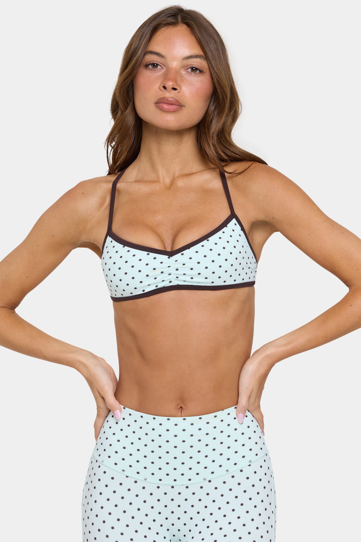 Soft Active Low-Impact Sports Bra in Mint Chip - 6