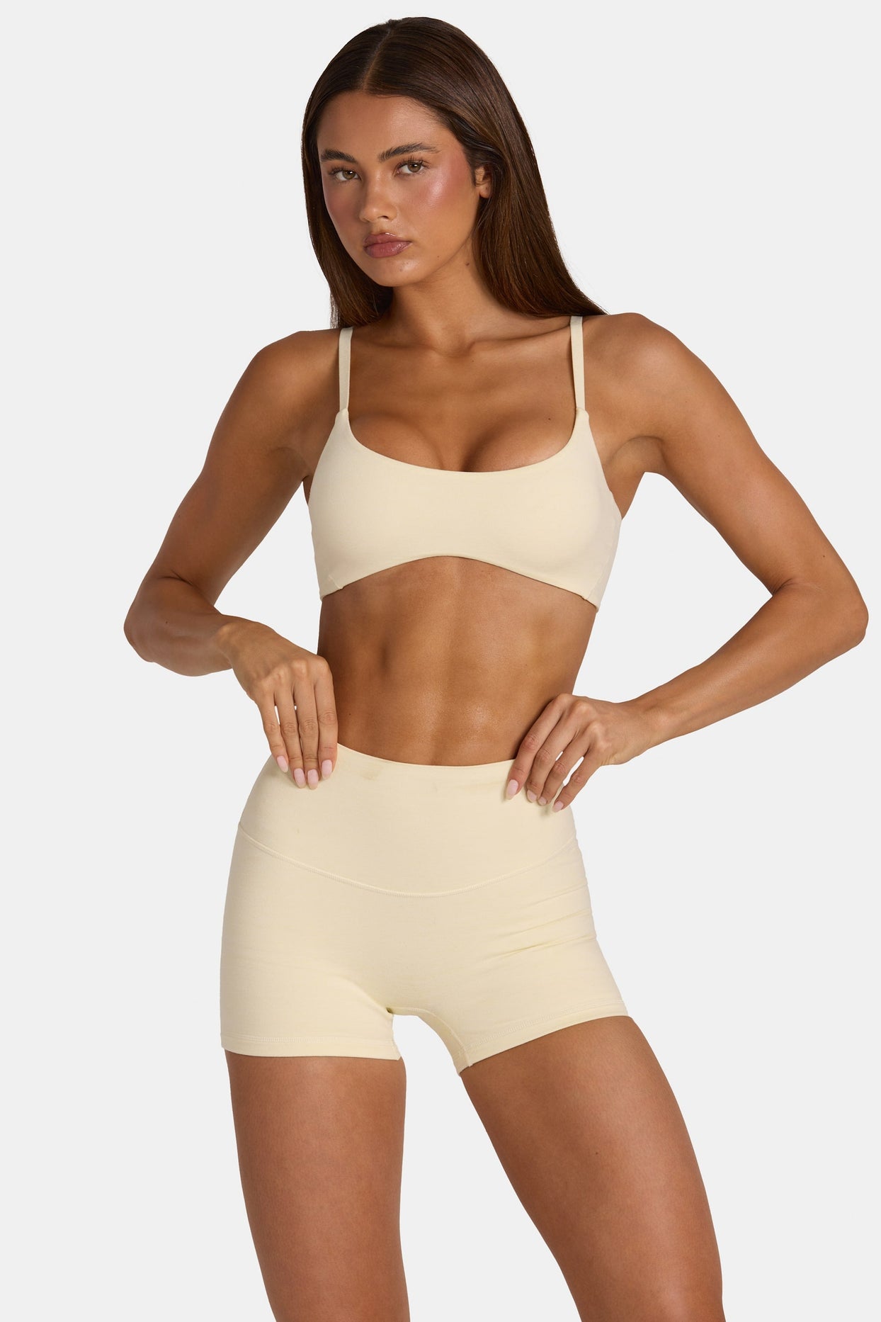 Soft Active Low-Impact Sports Bra in Lemon Marl - 6