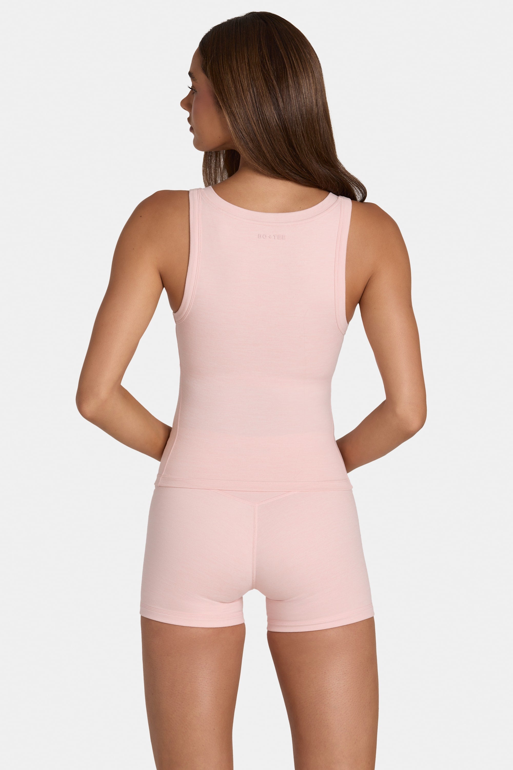 Soft Active Tank Top in Blush Marl - 2