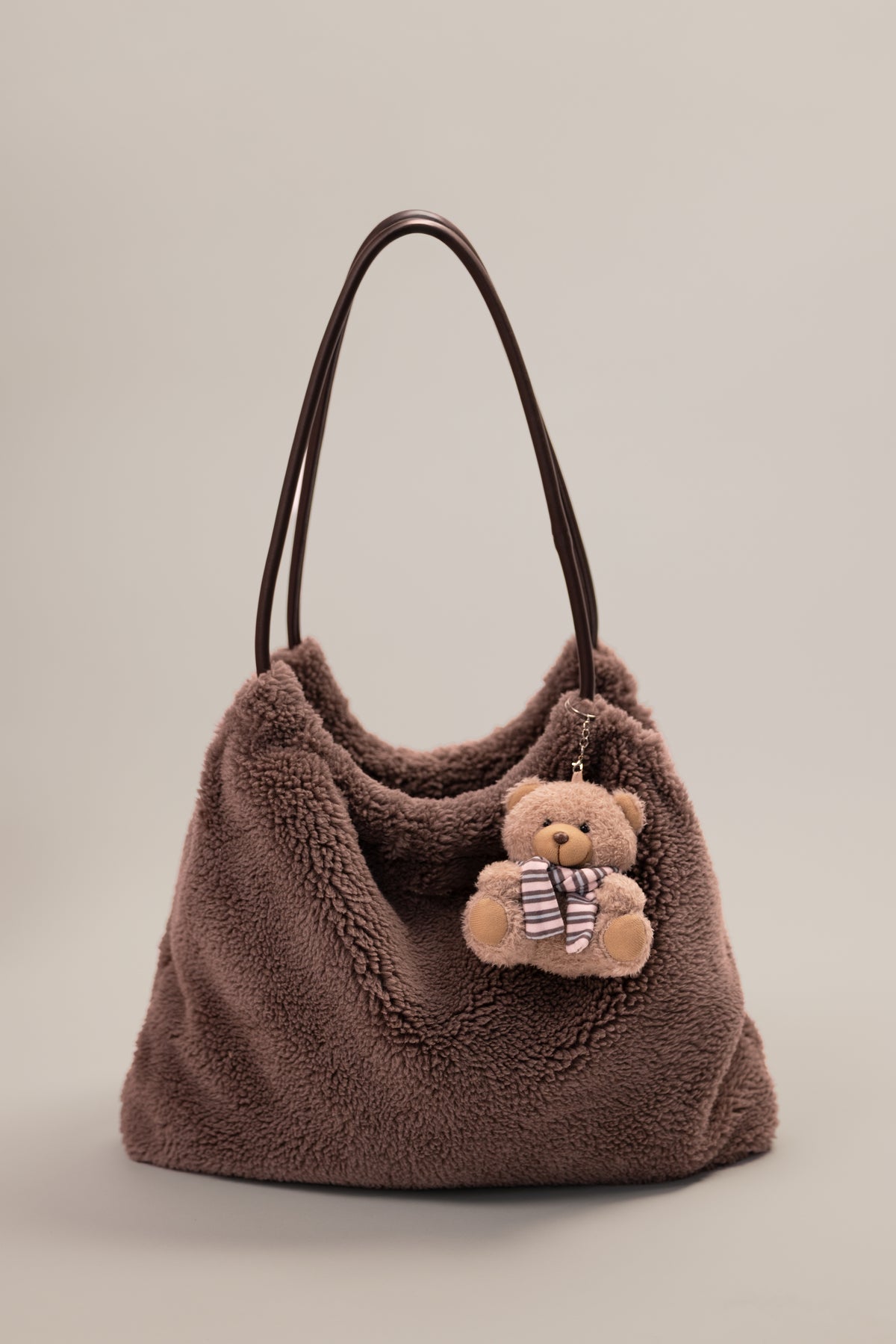 Teddy Fleece Bag in Chestnut