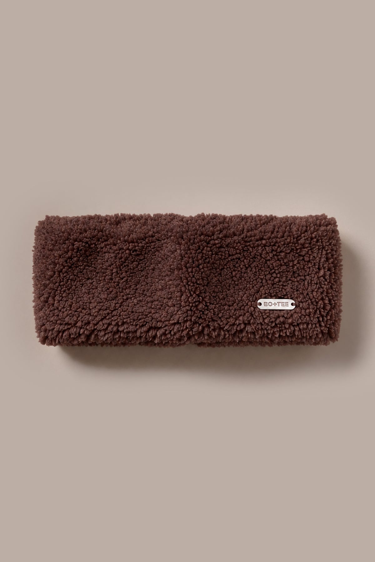 Teddy Fleece Headband in Chestnut