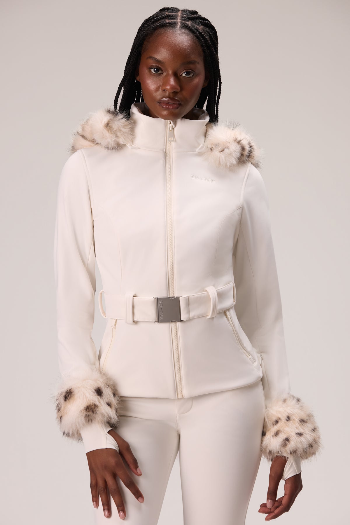 Water Resistant Soft Shell Ski Jacket in Snow - 1