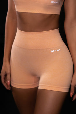 No Limits Seamless High Waisted Shorts in Peach