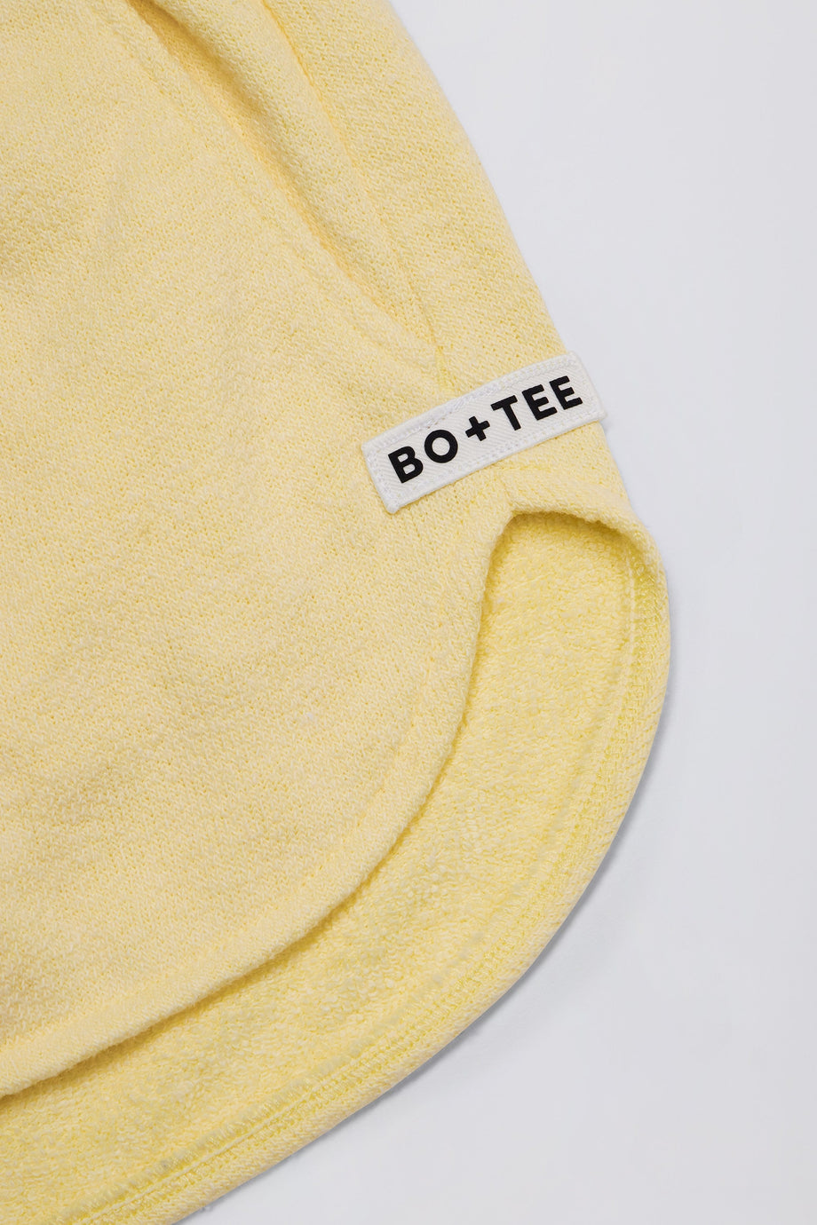 Button-Detail Mid-Rise Shorts in Lemon