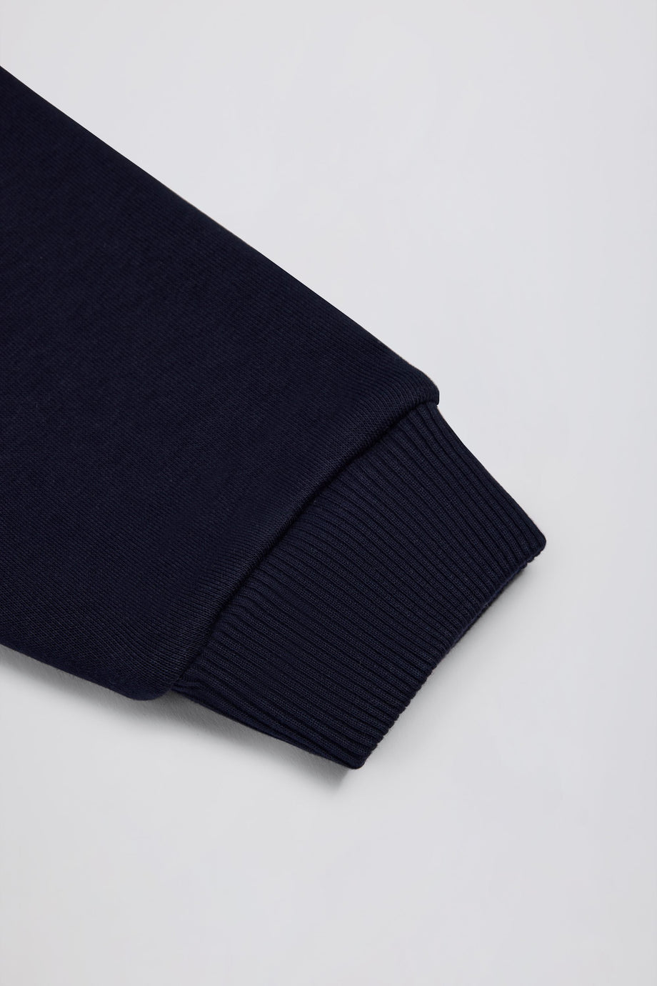 Button-Up Cropped Cardigan in Classic Navy