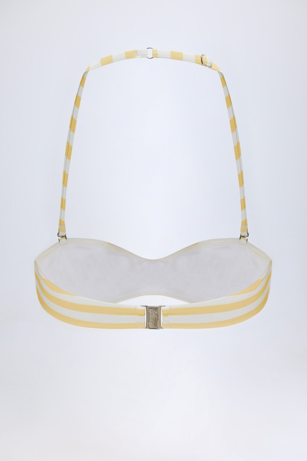 Multiway Bikini Top in Lemon Yellow Stripe