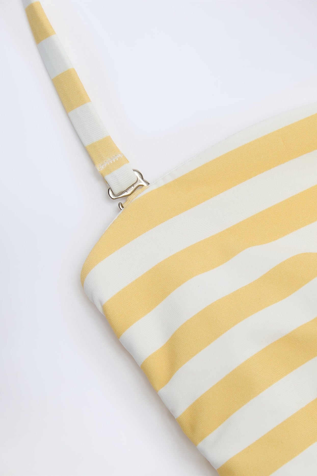 Multiway Bikini Top in Lemon Yellow Stripe