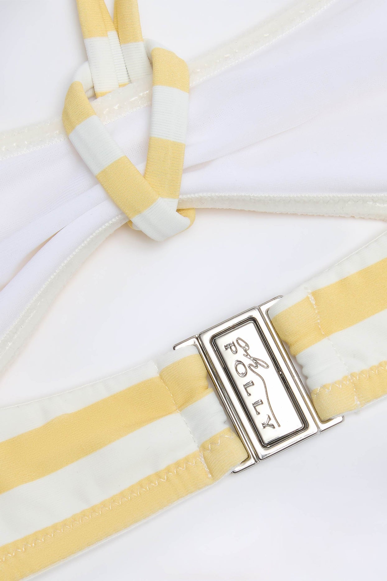 Multiway Bikini Top in Lemon Yellow Stripe