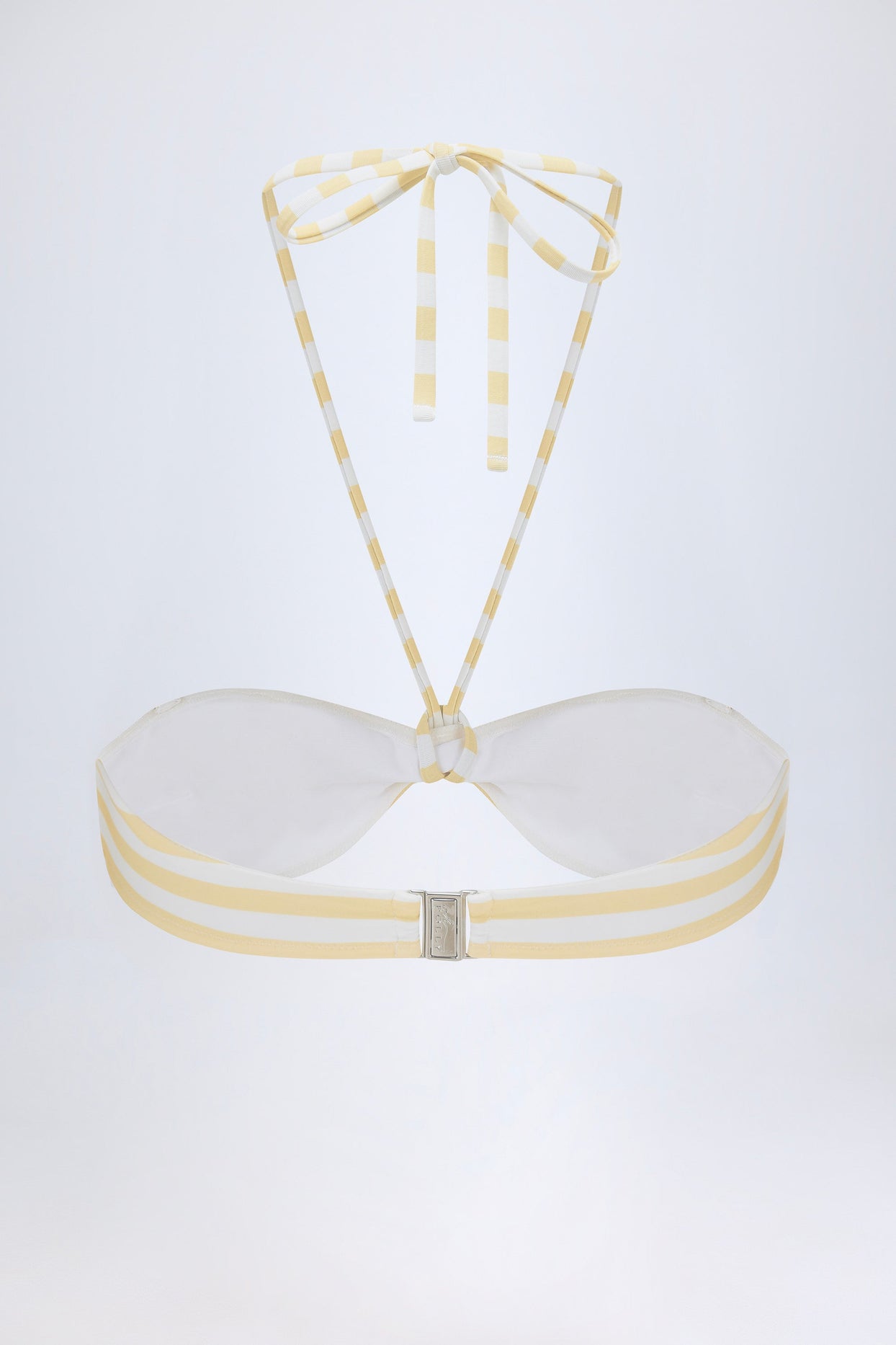 Multiway Bikini Top in Lemon Yellow Stripe