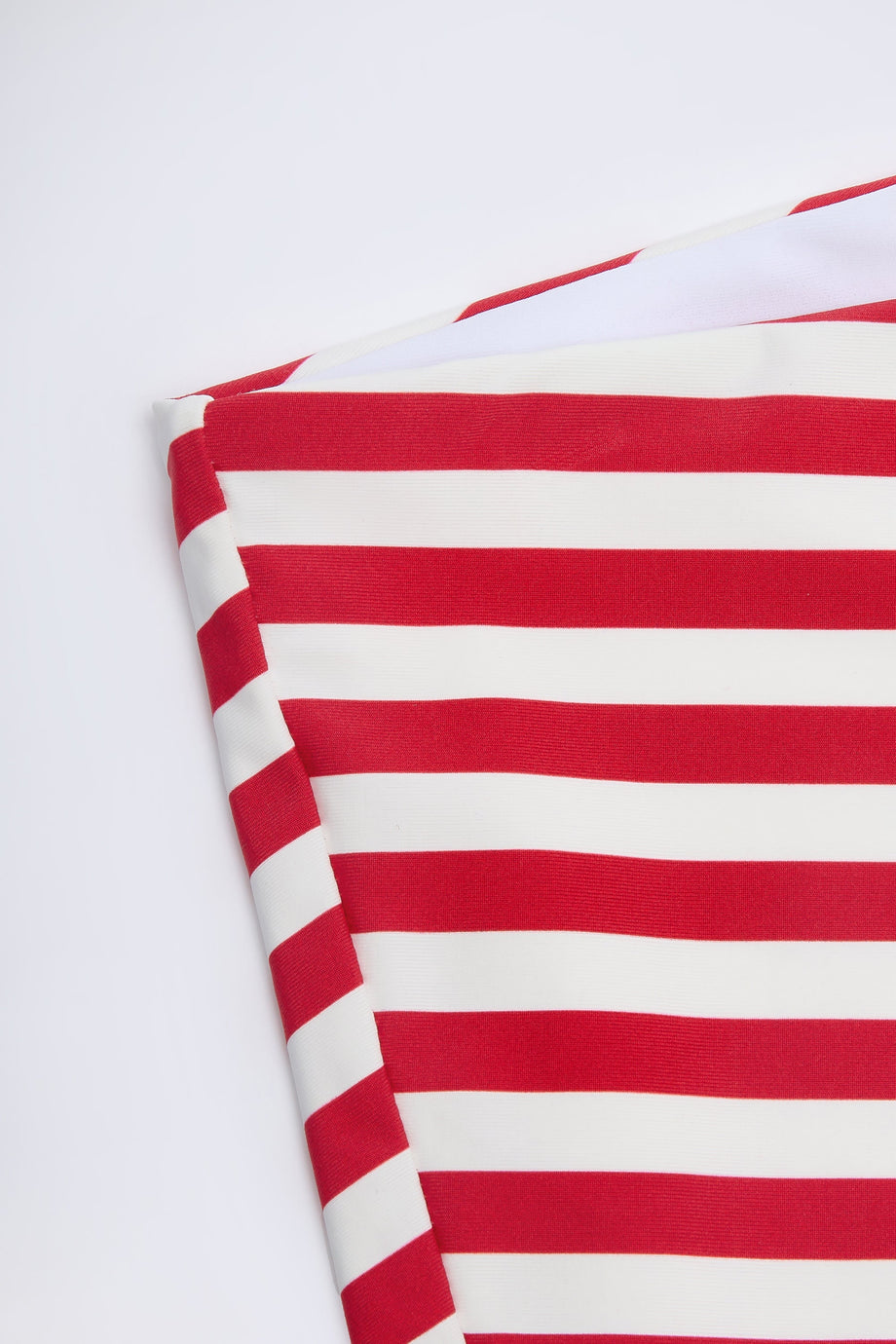 Mid-Rise Hot Pants in Cherry Red Stripe