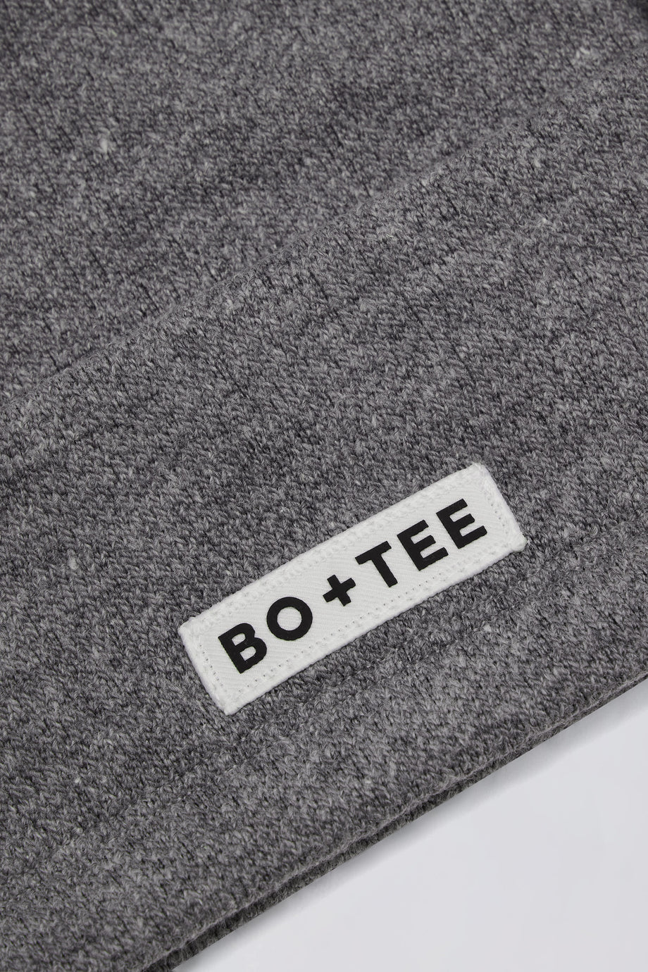 حمالة صدر مربعة الرقبة من قطن تيري باللون الرمادي الداكن