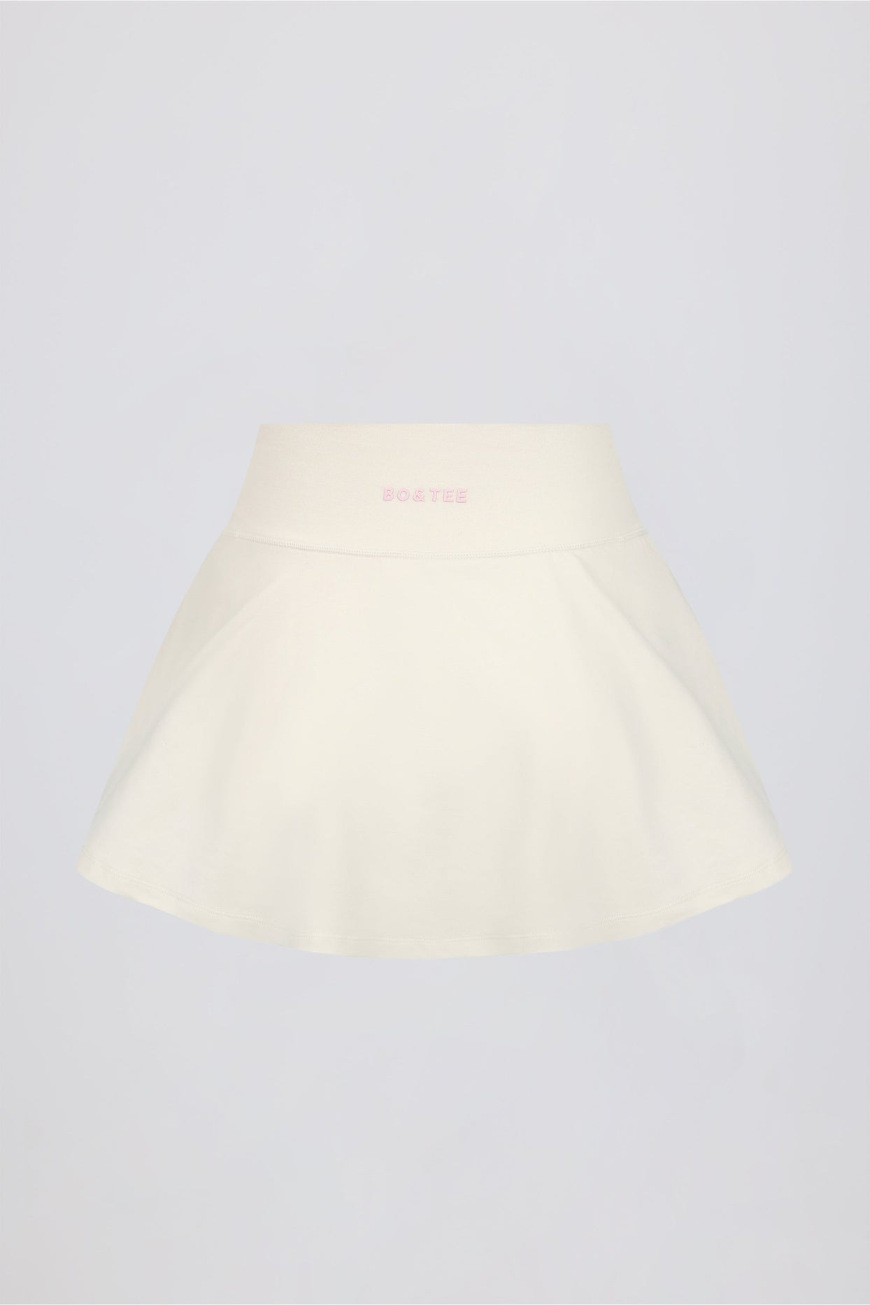 Crossover Mini Skort in Ivory Marl