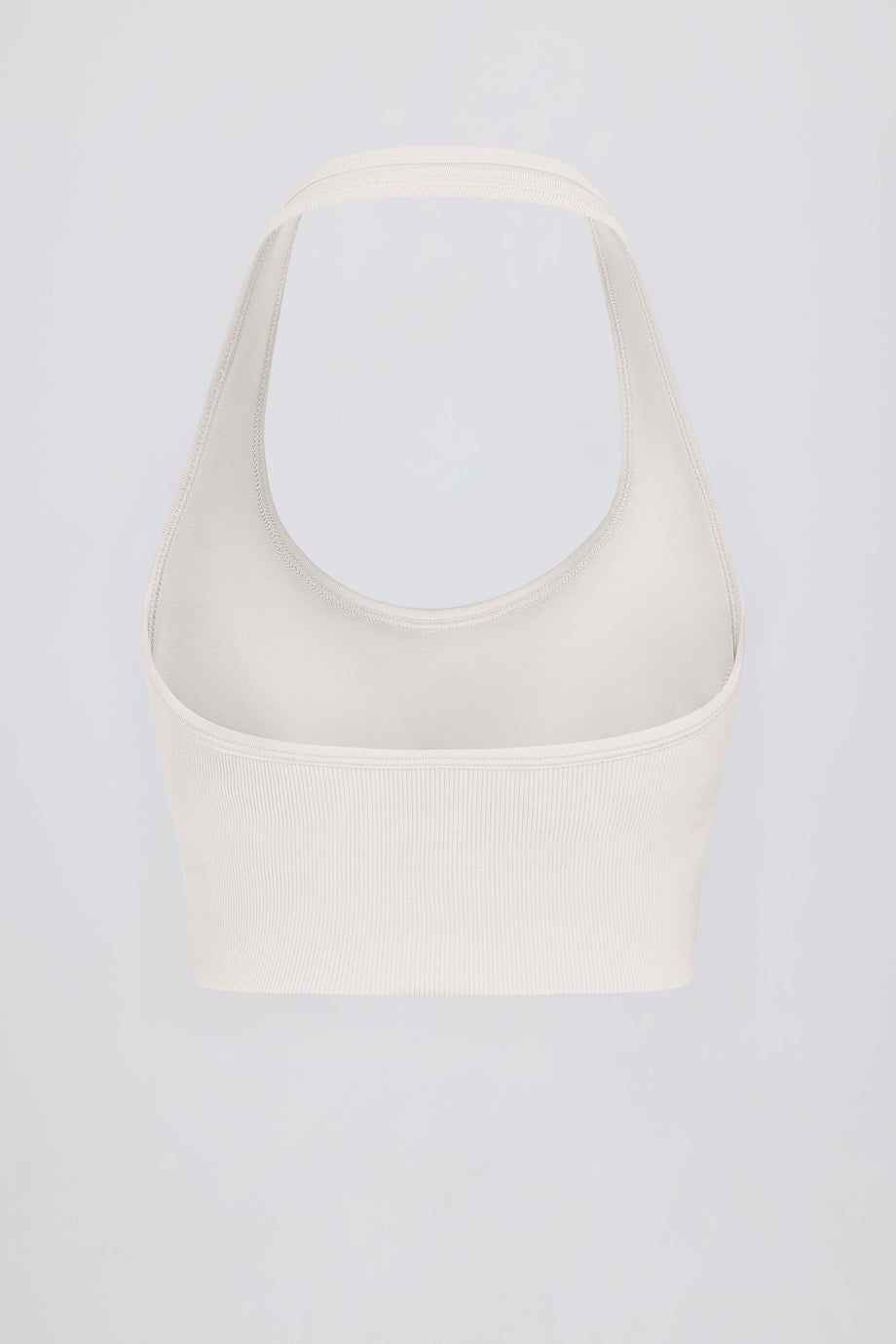 Define Luxe Halterneck Sports Bra in White