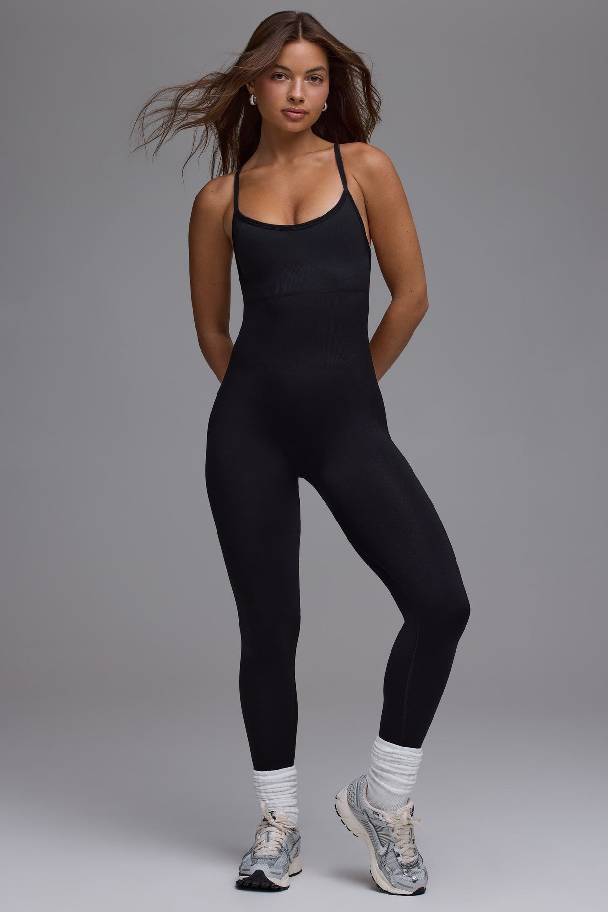 Define Luxe Multiway Open-Back Jumpsuit in Black