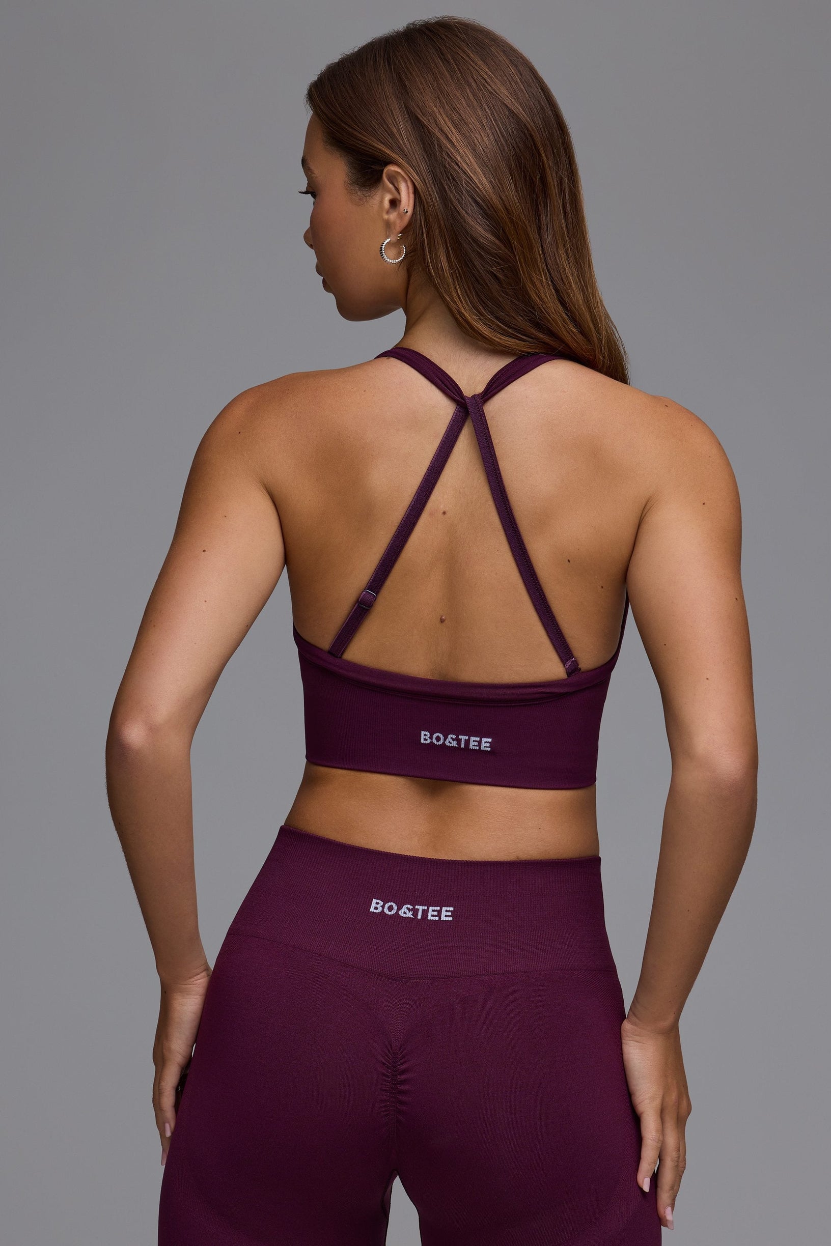 Define Luxe Multiway Sports Bra in Grape - 2